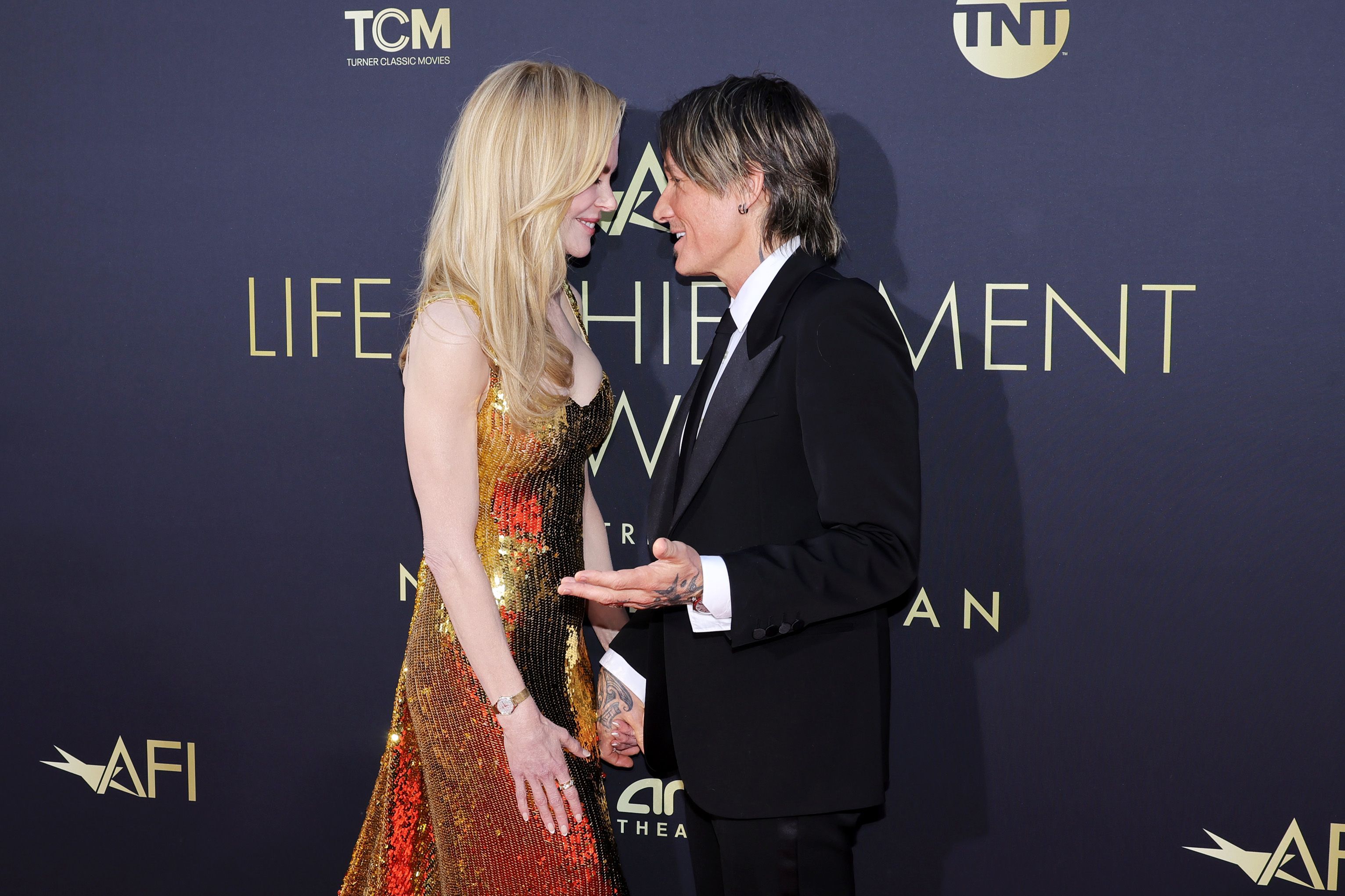 Nicole Kidman and Keith Urban attend the 49th Annual AFI Life Achievement Award Honoring Nicole Kidman at Dolby Theatre on April 27, 2024 in Hollywood, California | Source: Getty Images