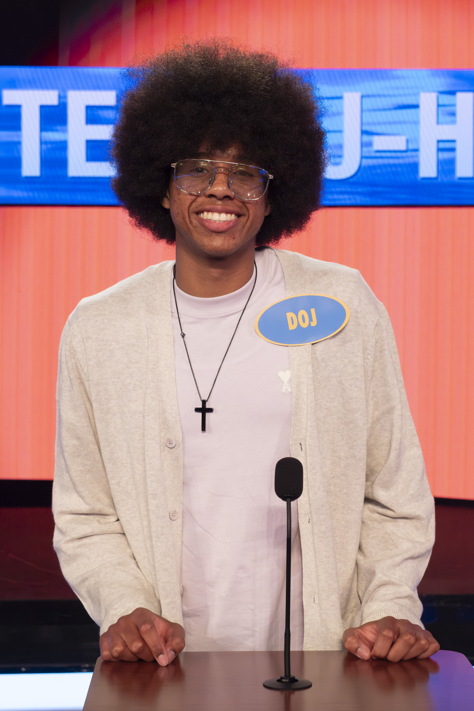 David Daniel Otunga Jr. appears on "Celebrity Family Feud" on July 10, 2025 | Source: Getty Images