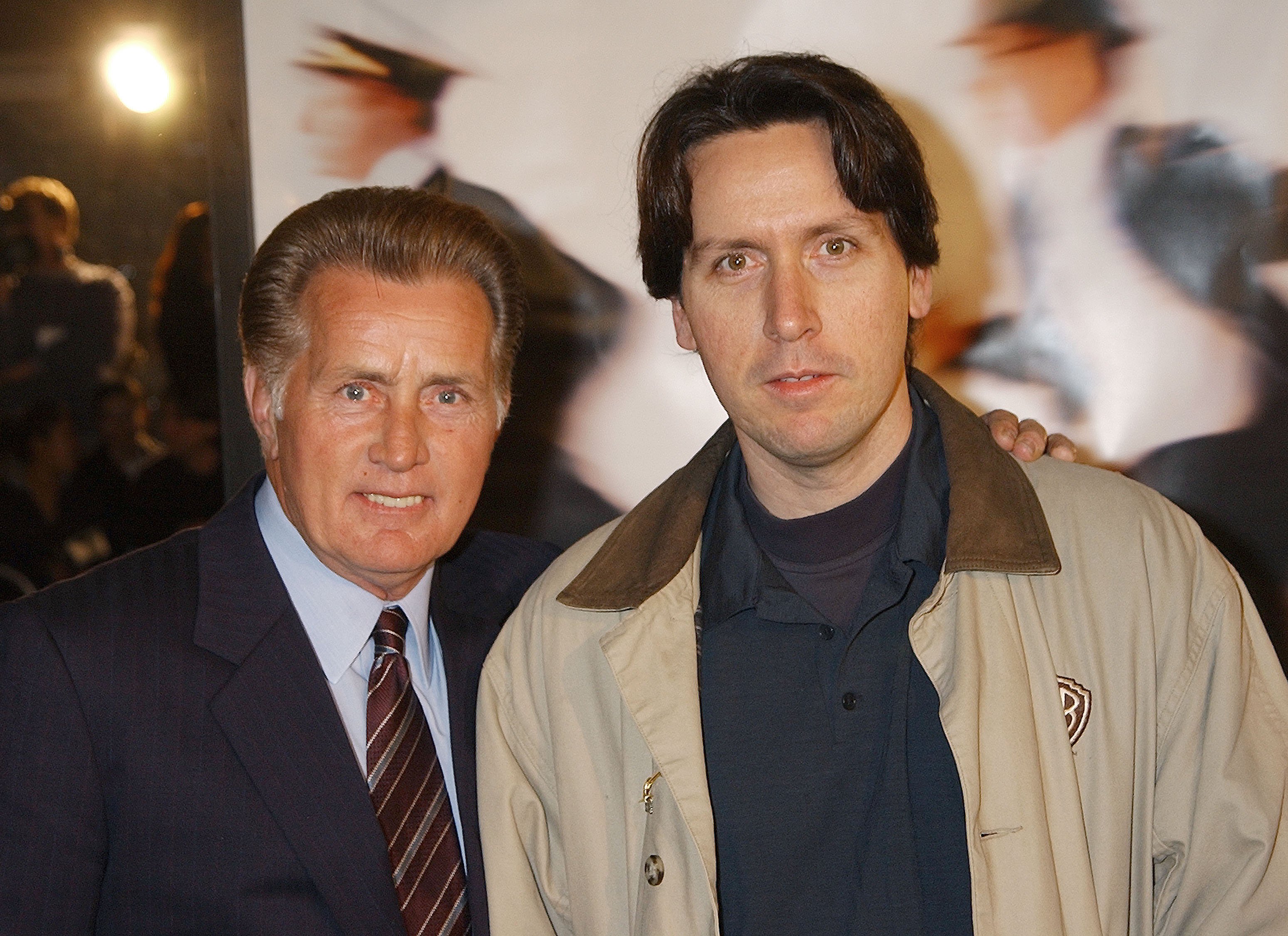 Martin Sheen and his son Ramon Estevez during "Catch Me If You Can" Los Angeles Premiere at the Mann Village Theater in Westwood, CA.  |  Source: Getty Images