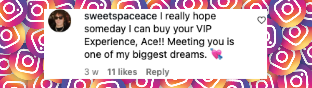 Fan comment about Ace Frehley, posted on September 24, 2025. | Source: Instagram/acefrehleyofficial