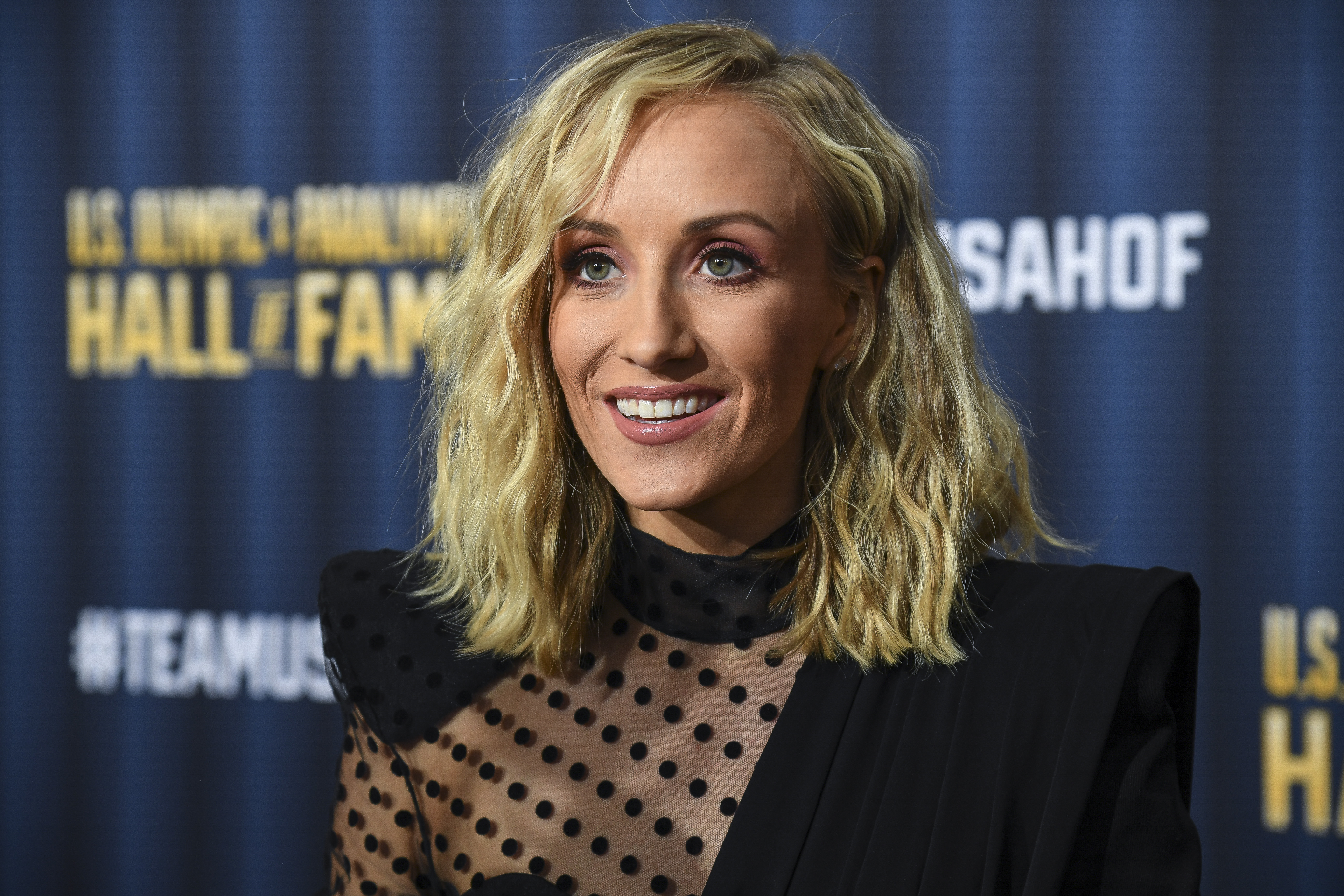 Nastia Liukin talks to the media on the red carpet before the U.S. Olympic Hall of Fame Class of 2019 Induction Ceremony on November 1, 2019, in Colorado Springs, Colorado. | Source: Getty Images