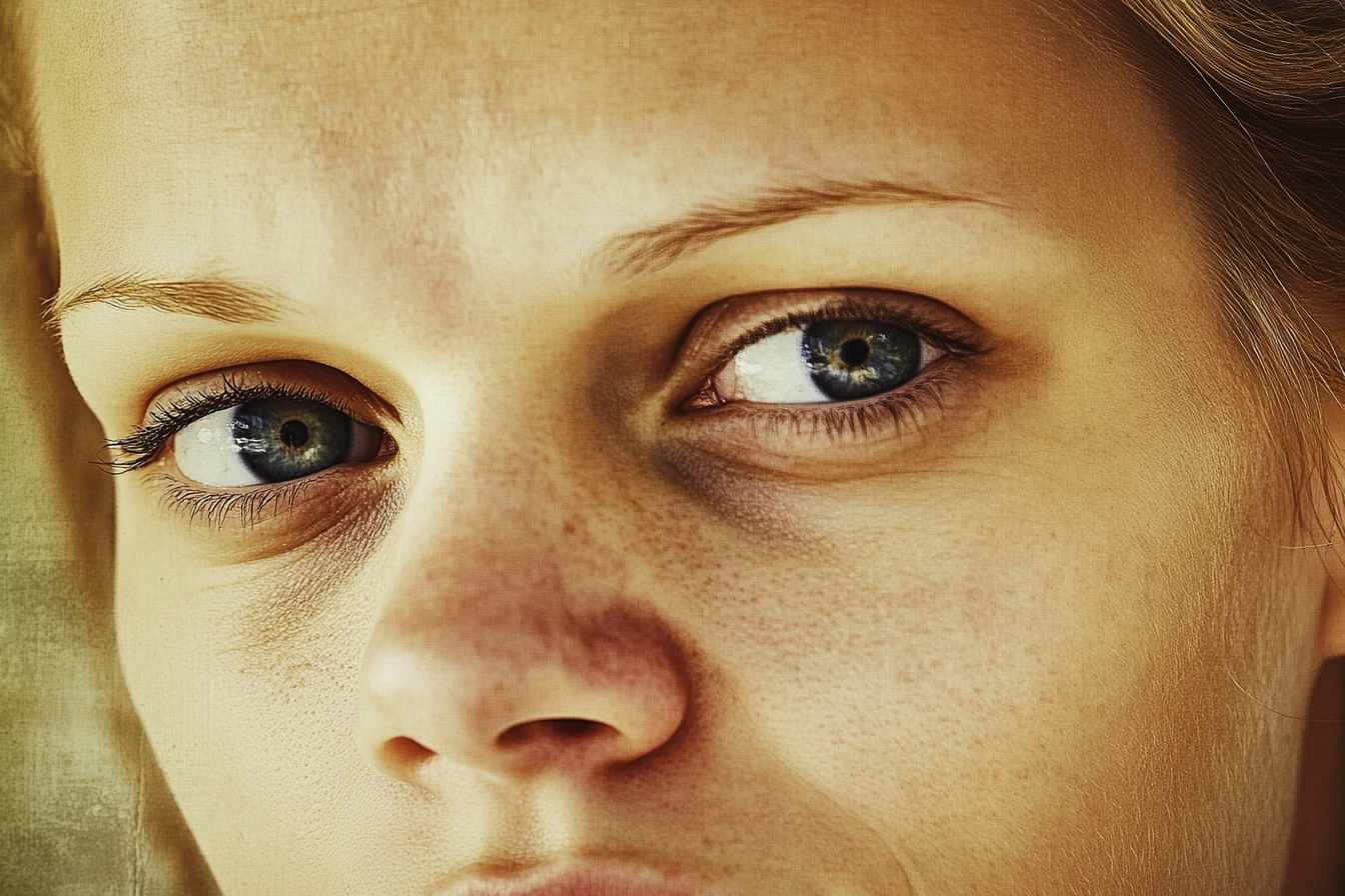 Close up of a woman with a confident look in her eyes | Source: Midjourney