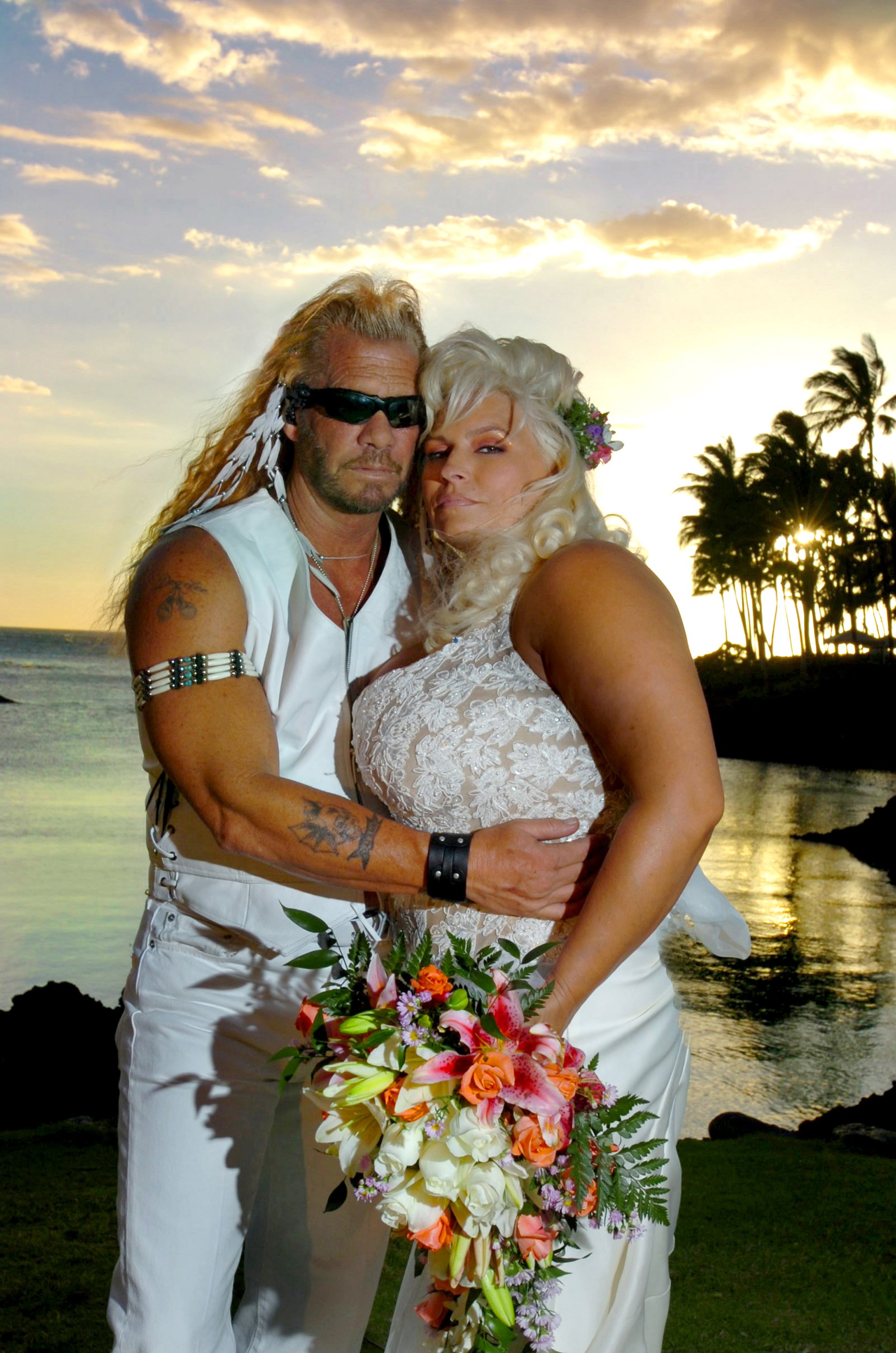 The late Beth Chapman at her wedding to Dog The Bounty Hunter in 2016. | Photo: Getty Images