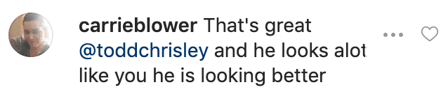 Fan's comment on Todd Chrisley's post. | Instagram/toddchrisley