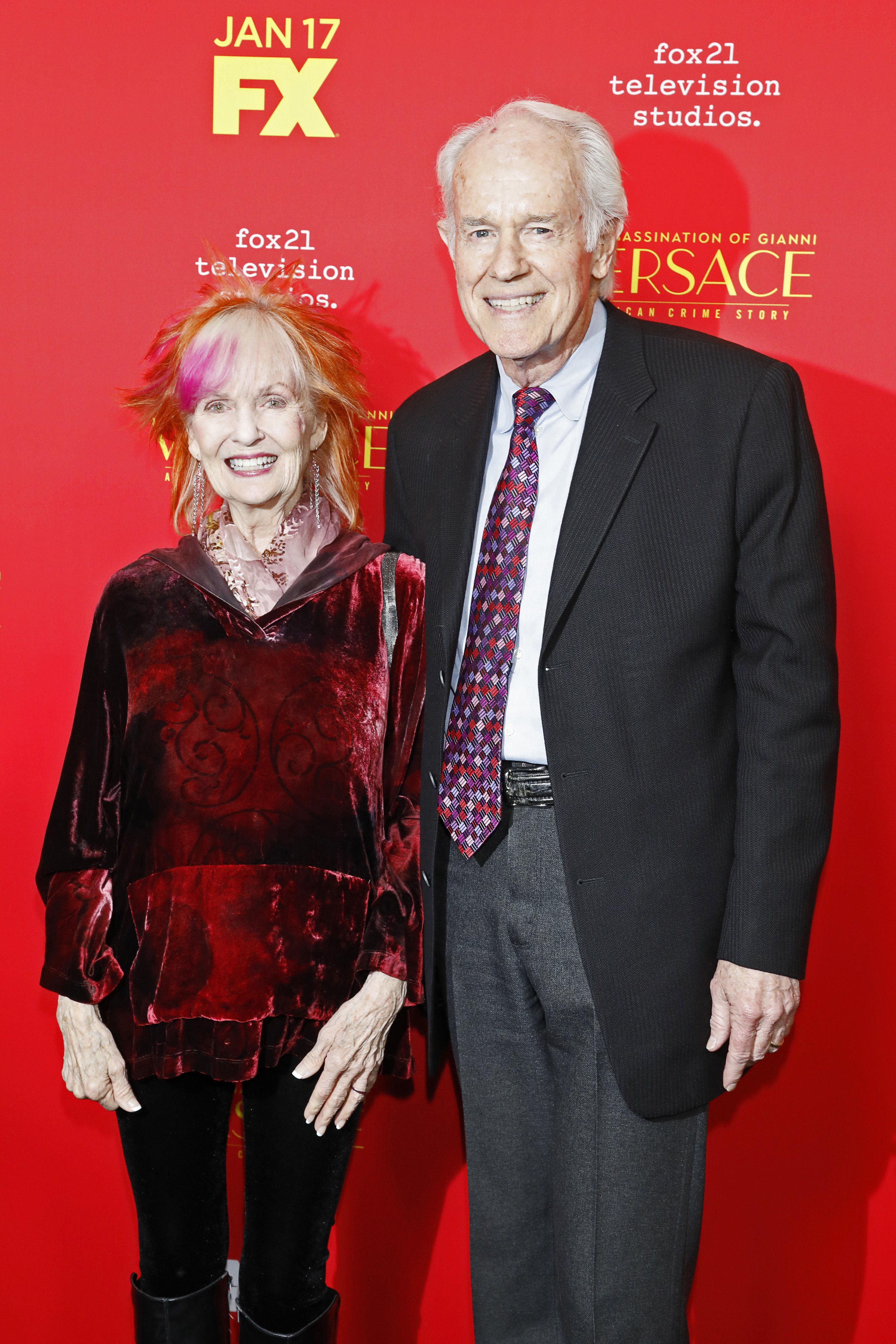 Actress Shelley Fabares and her husband Mike Farrell attend the premiere of "The Assassination Of Gianni Versace: American Crime Story" at ArcLight Hollywood on January 8, 2018 in Hollywood, California ┃Source: Getty Images