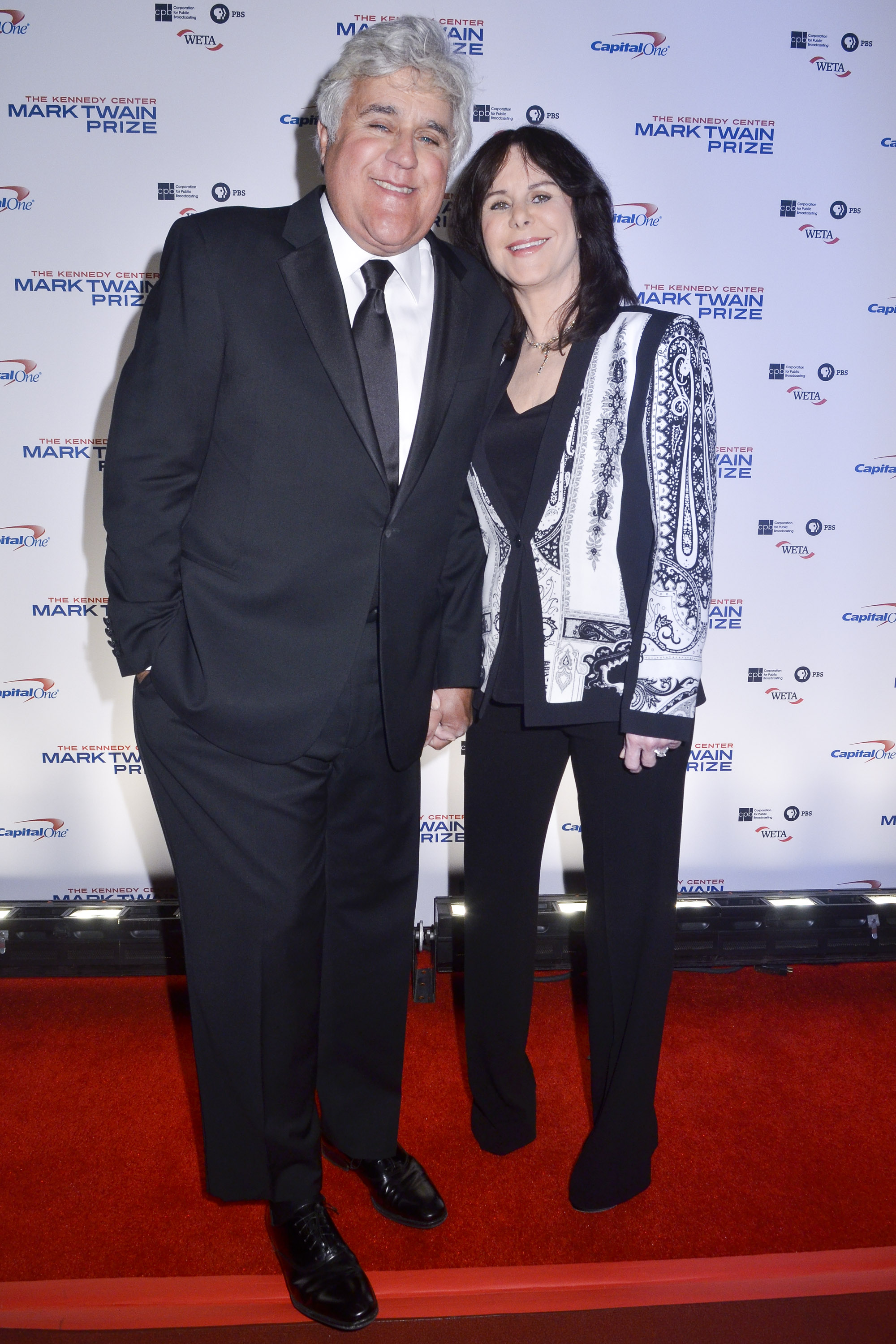 Jay and Mavis Leno at the Kennedy Center's Mark Twain Prize For Americacn Humor event in Washington, D.C. on October 19, 2014 | Source: Getty Images