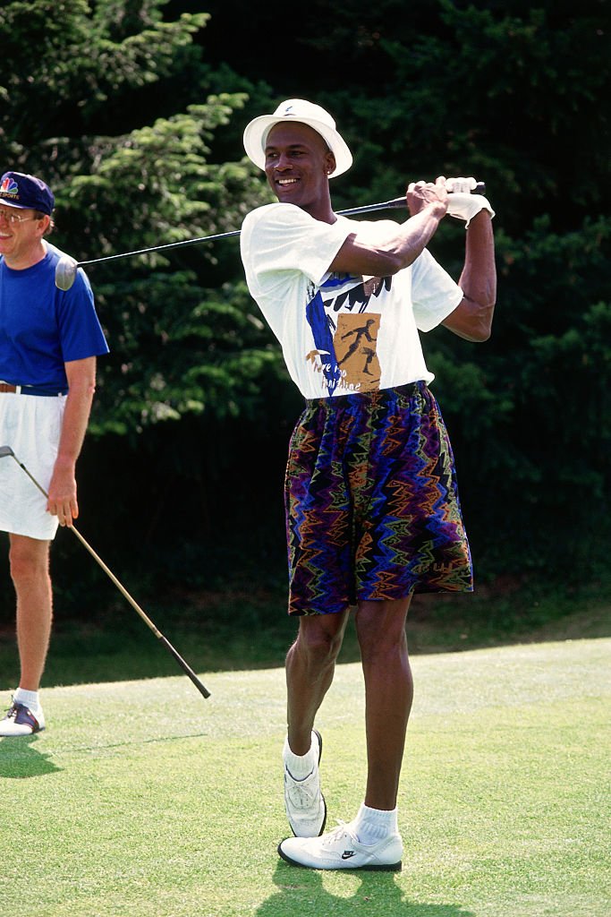 Michael Jordan plays golf circa 1992 during the 1992 Summer Olympics in Barcelona, Spain. | Source: Getty Images