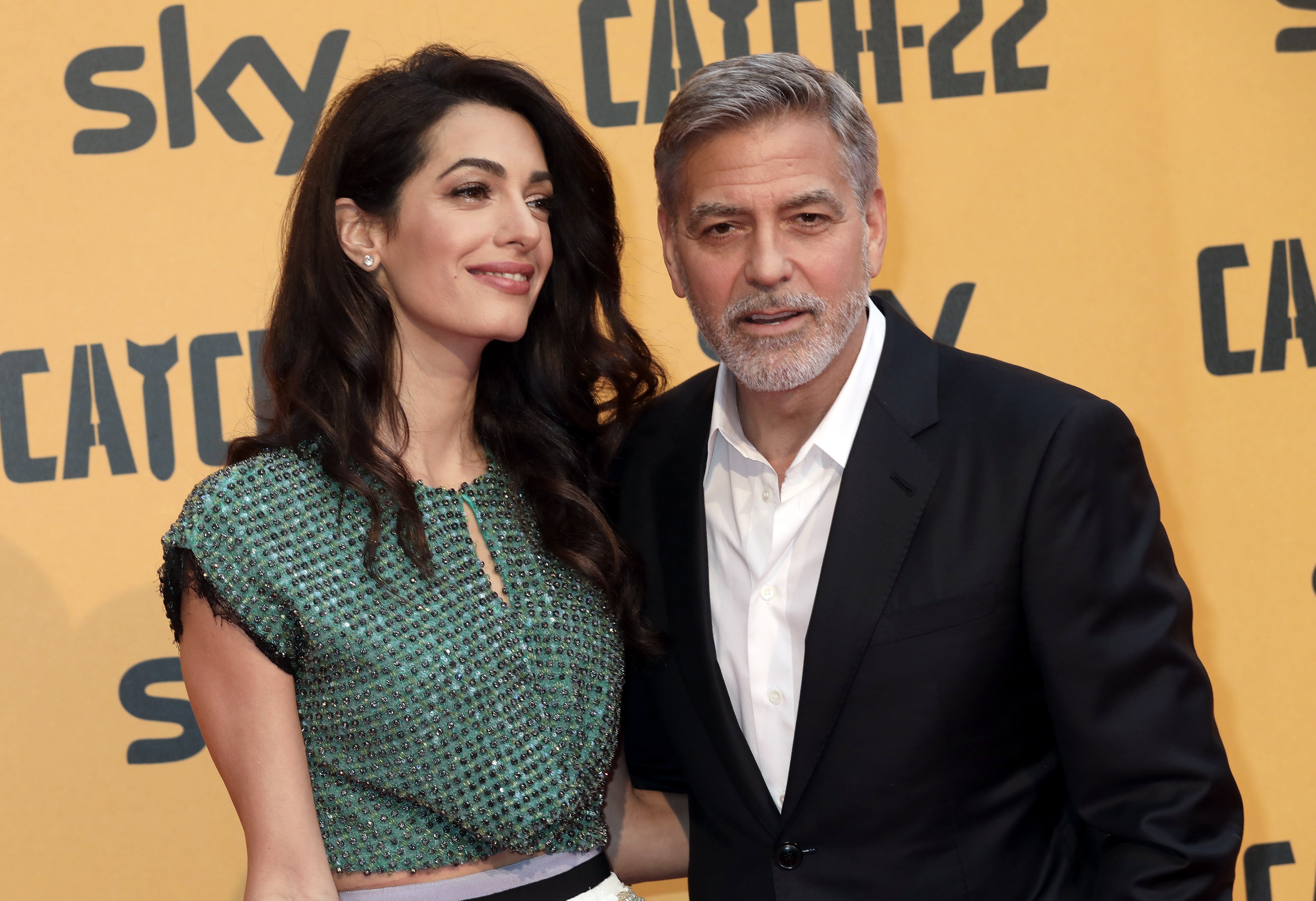 Amal and George Clooney attend 'Catch-22' Photocall on May 13, 2019, in Rome, Italy. | Source: Getty Images.