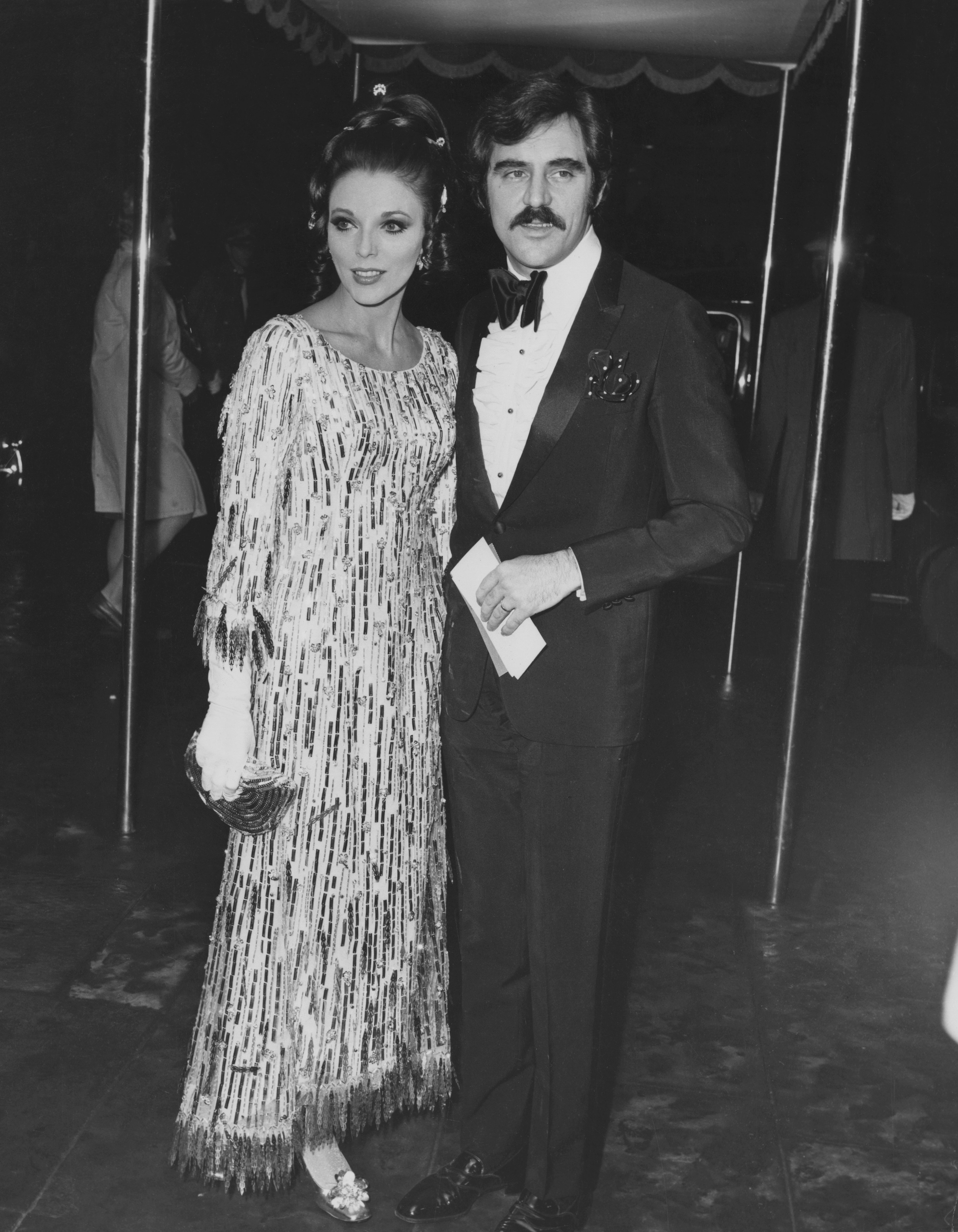 Anthony Newley and Joan Collins arrive at the Odeon Marble Arch in London for the premiere of the film 'Doctor Dolittle', 12th December 1967 | Source: Getty Images