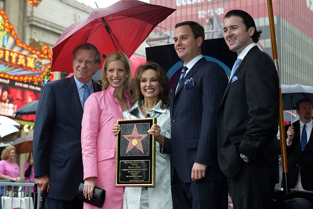 Susan Lucci, Helmut Huber, and their kids Liza and Andreas as she receives the 2,276th star on the Hollywood Walk of Fame. | Source: Getty Images