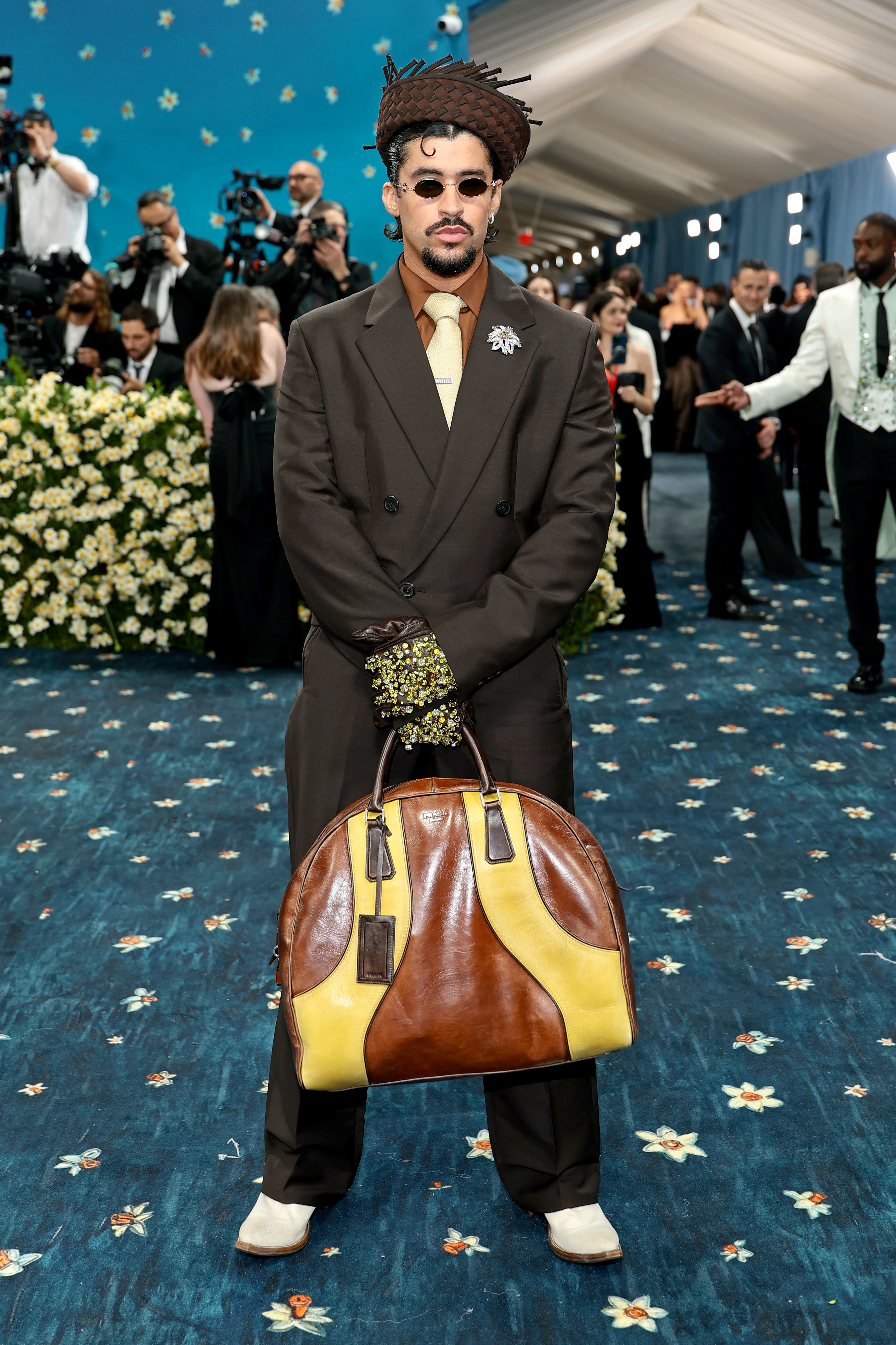 Bad Bunny attends the 2025 Met Gala Celebrating "Superfine: Tailoring Black Style" at Metropolitan Museum of Art in New York City on May 5. | Source: Getty Images
