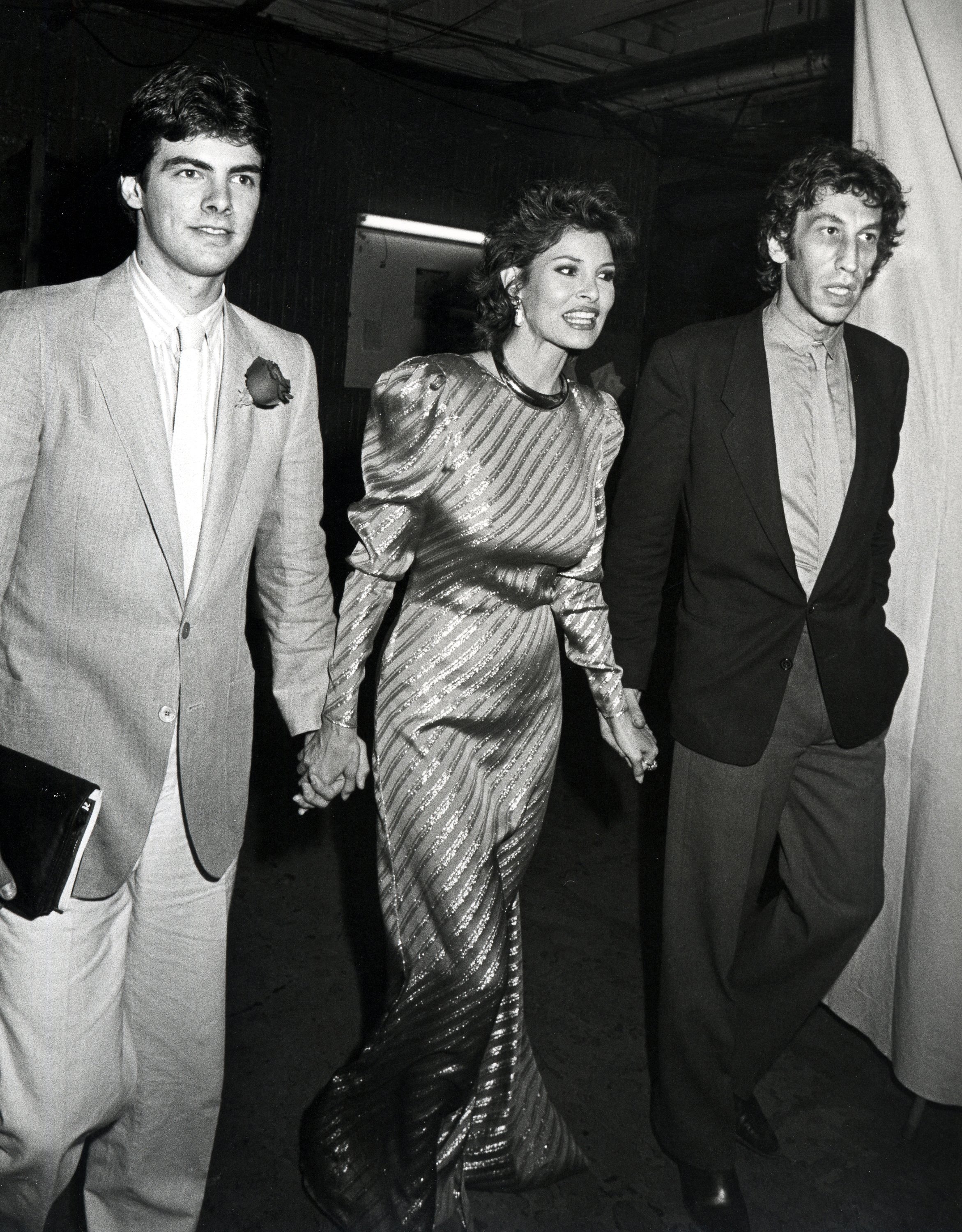 Damon Welch, Raquel Welch, and Andre Weinfeld at Raquel Welch in "Woman of the Year" Broadway Opening Night. | Source: Getty Images