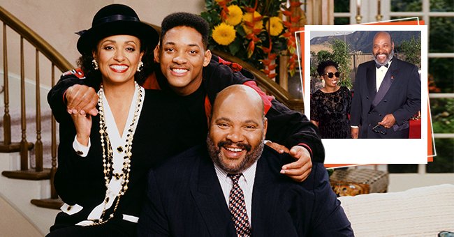 James Avery on the set of "Fresh Prince of Bel-Air" [Left]. || James Avery with his wife Barbara Avery [Right]. | Photo: Getty Images