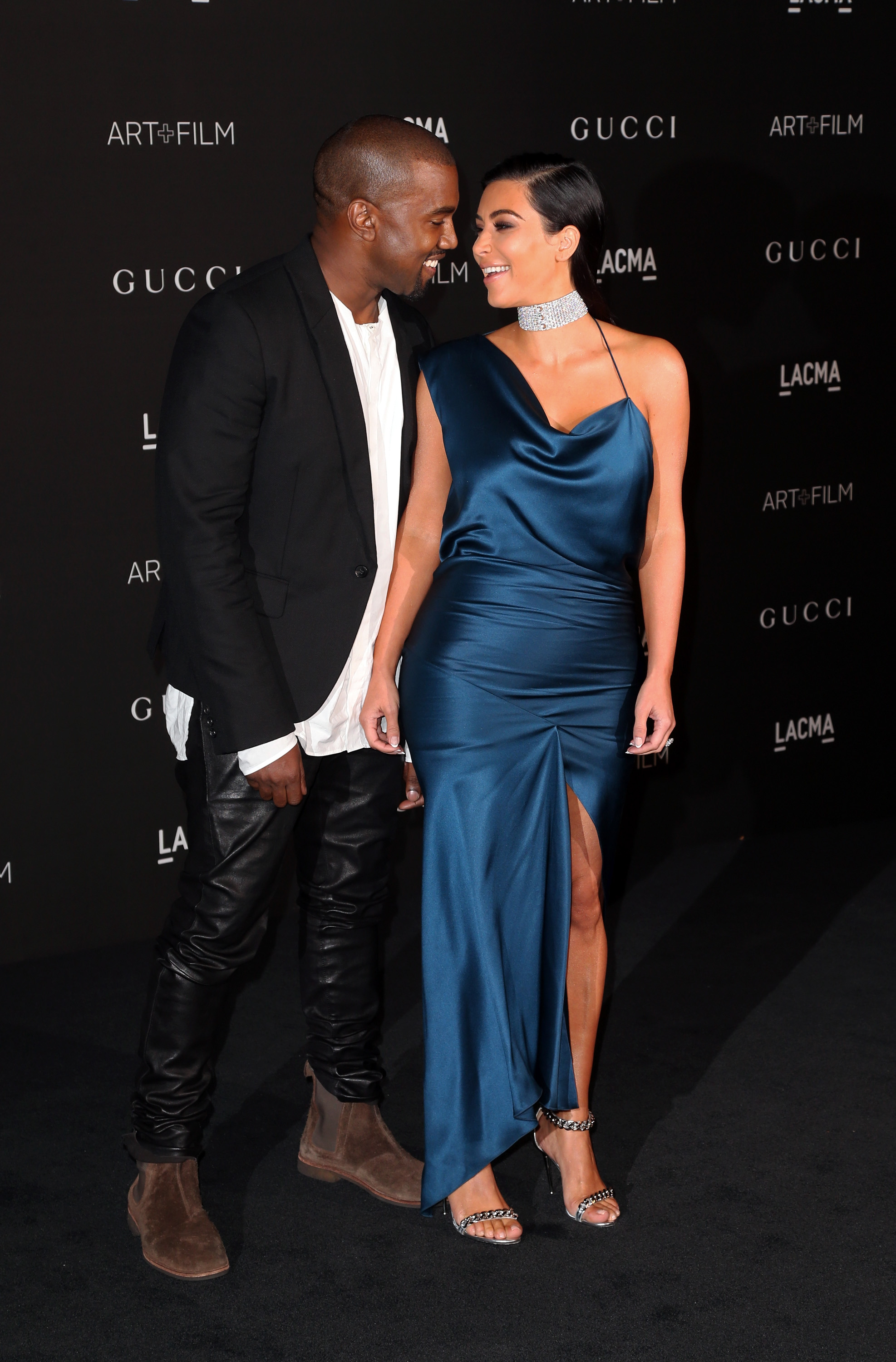 Kanye West and Kim Kardashian at the LACMA Art + Film Gala in Los Angeles, California on November 1, 2014 | Source: Getty Images