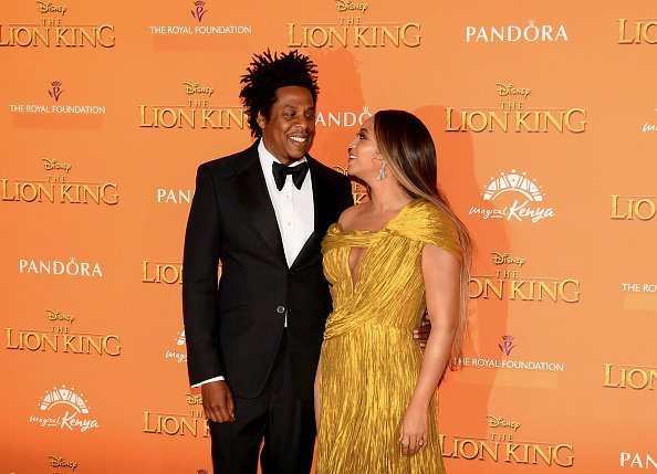 Beyonce Knowles-Carter and Jay-Z at the European Premiere of Disney's "The Lion King" in London, England.| Photo: Getty Images.