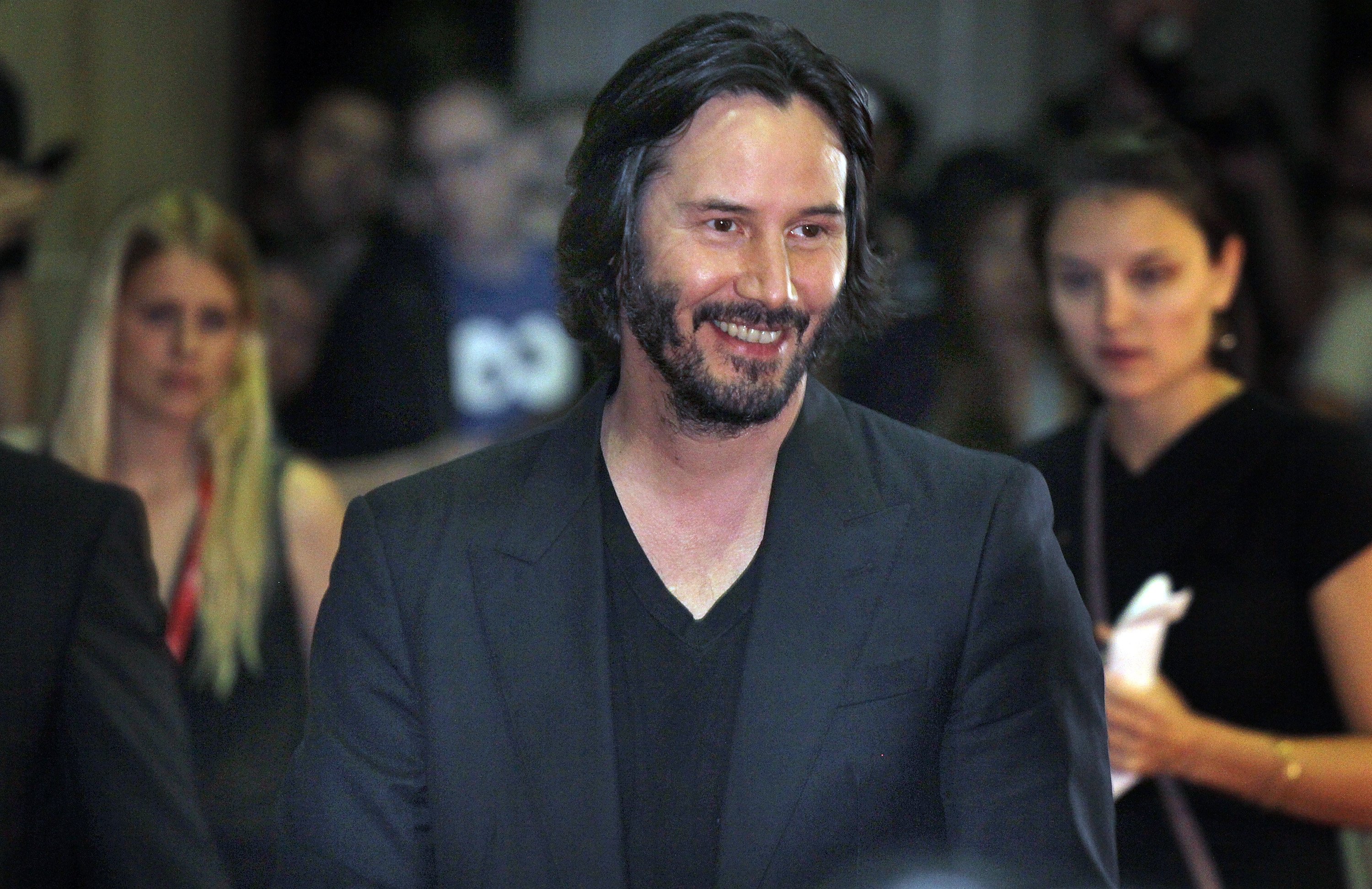 Keanu Reeves at the "Man Of Tai Chi" premiere during the 2013 Toronto International Film Festival at Ryerson Theatre on September 10, 2013, in Toronto, Canada. | Source: Getty Images