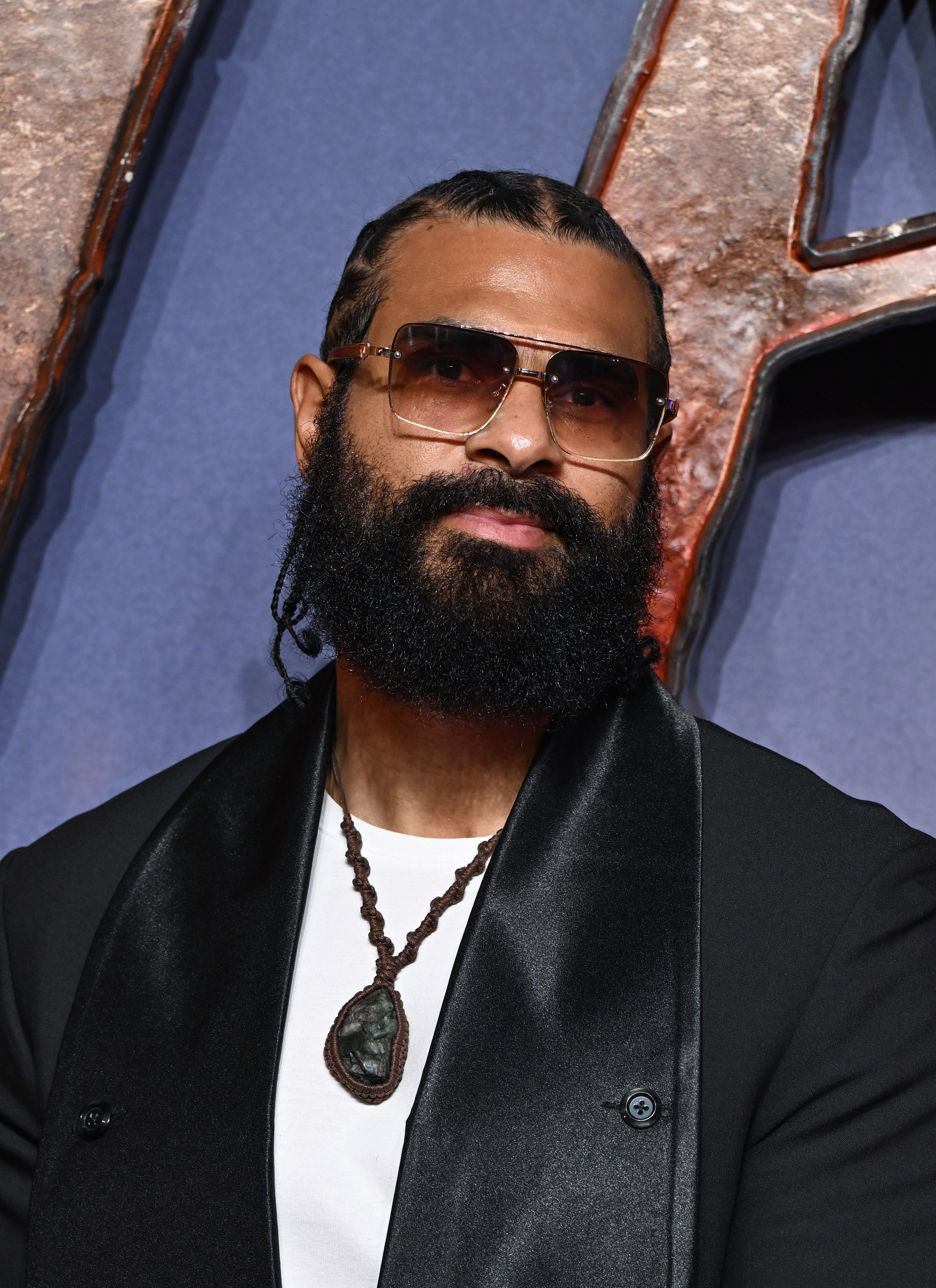David Haye at the premiere of "Avatar: Fire and Ash" on 11 December 2025 in London, England. | Source: Getty Images