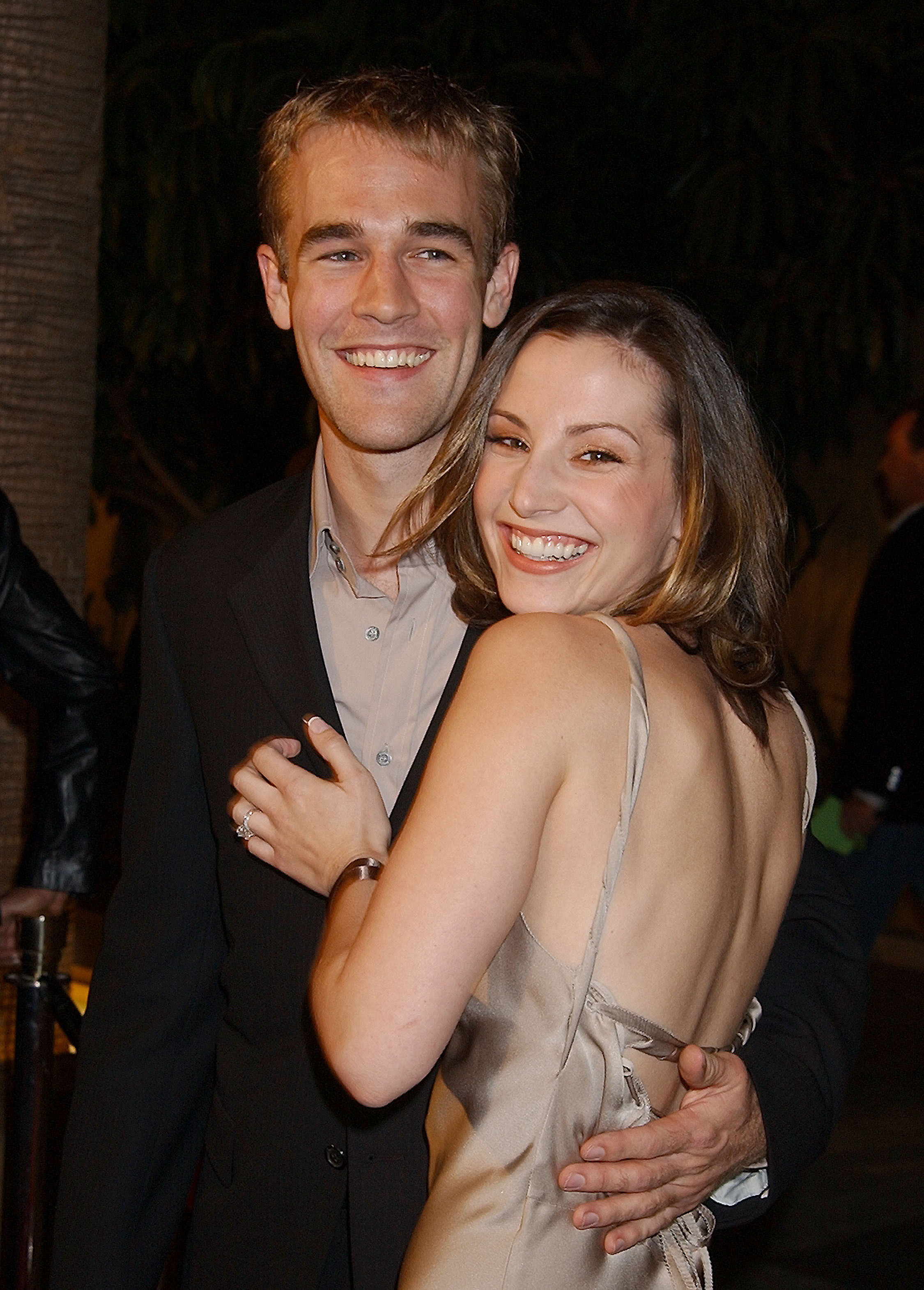 James Van Der Beek and Heather McComb attend "The Rules of Attraction" premiere on October 3, 2002 | Source: Getty Images