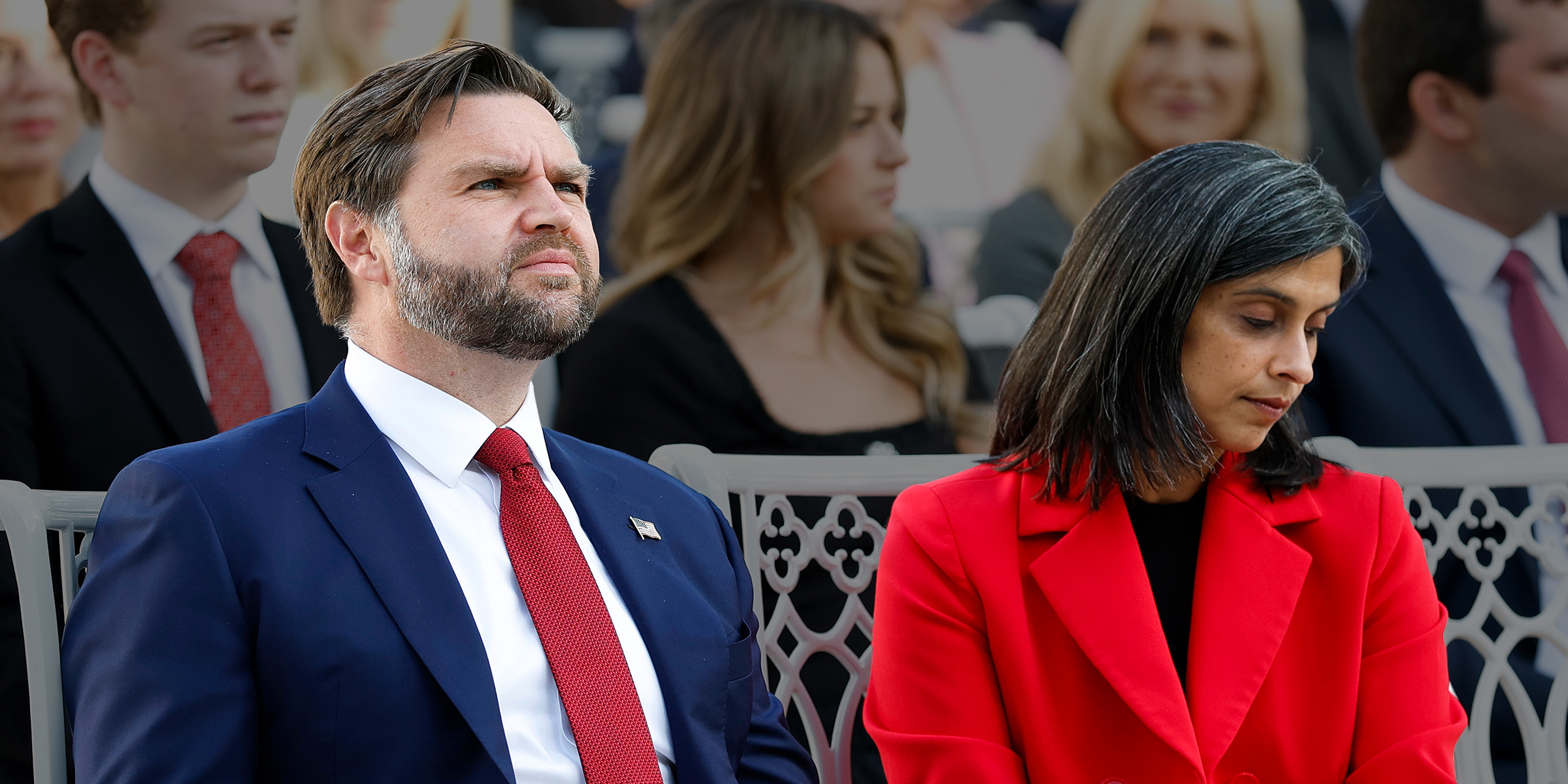 U.S. Vice President JD Vance and Usha Vance. | Source: Getty Images
