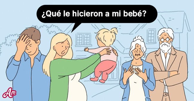 Madre se quejó porque le perforaron las orejas a su bebé. | Foto: Amomama