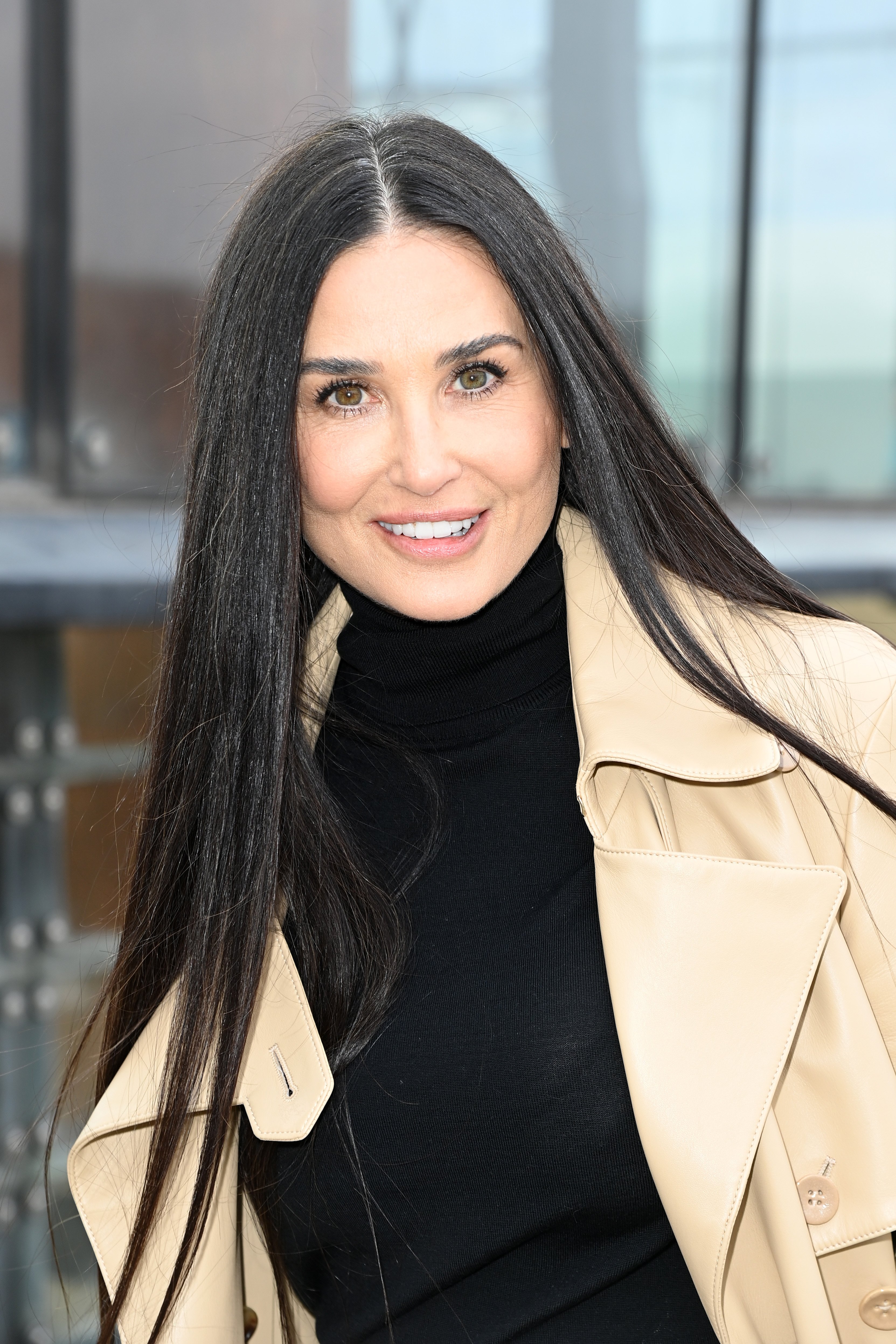 Demi Moore atthe Chloe Womenswear Fall/Winter 2022/2023 show as part of Paris Fashion Week on March 03, 2022, in Paris, France | Source: Getty Images