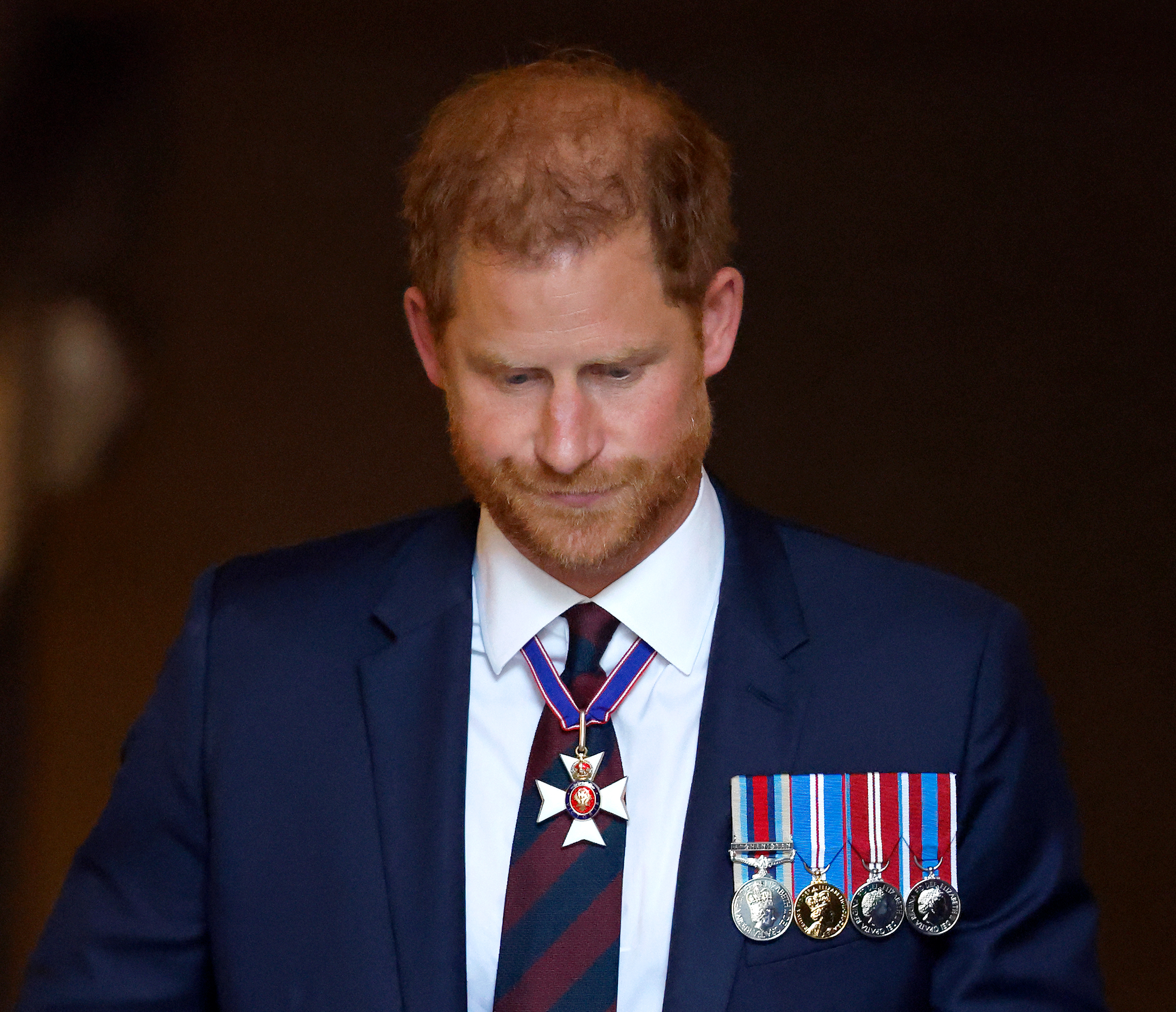 Prince Harry at the Invictus Games Foundation 10th Anniversary Service at St Paul's Cathedral on May 8, 2024, in London, England | Source: Getty Images