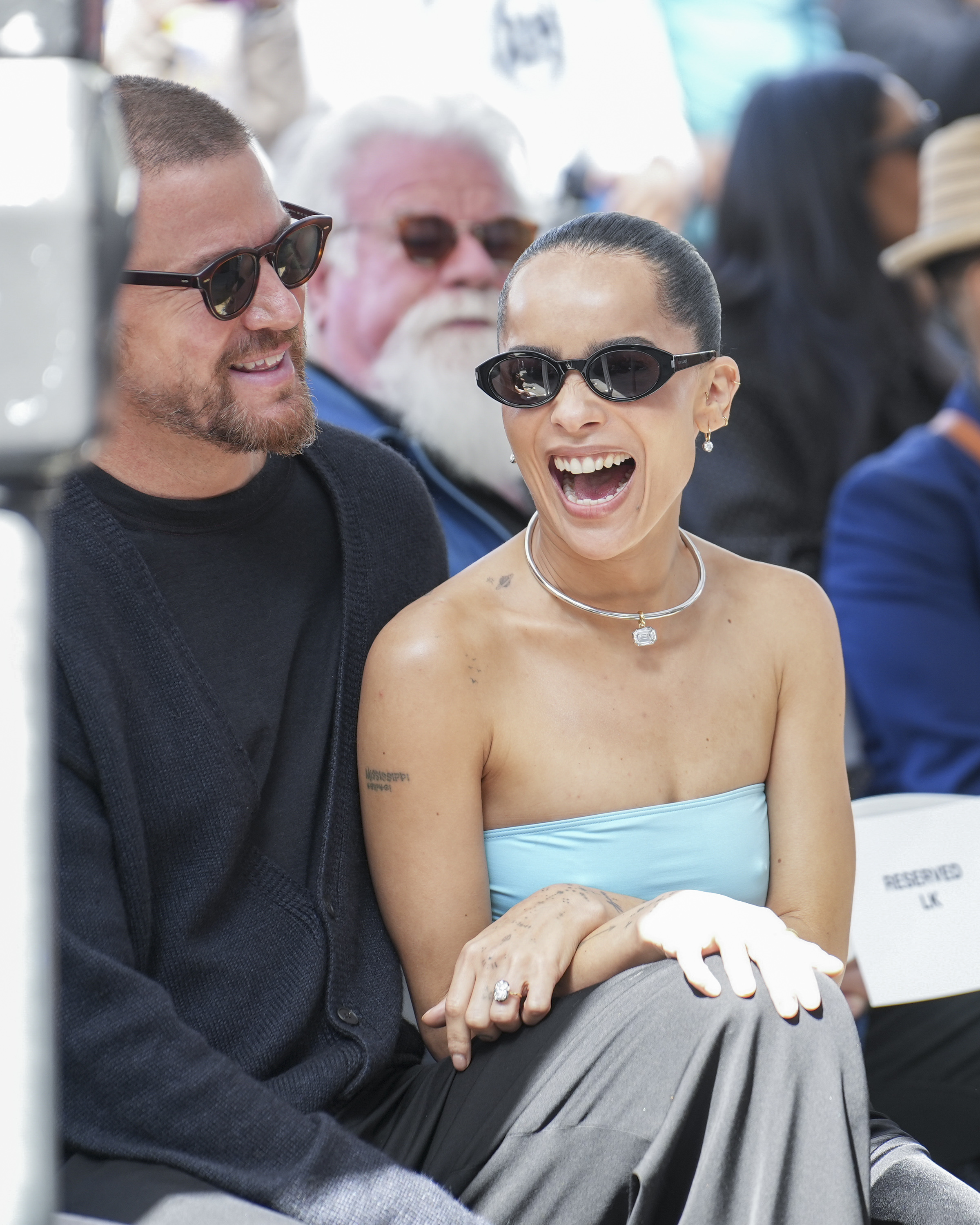 Channing Tatum and Zoë Kravitz on March 12, 2024, in Los Angeles, California | Source: Getty Images