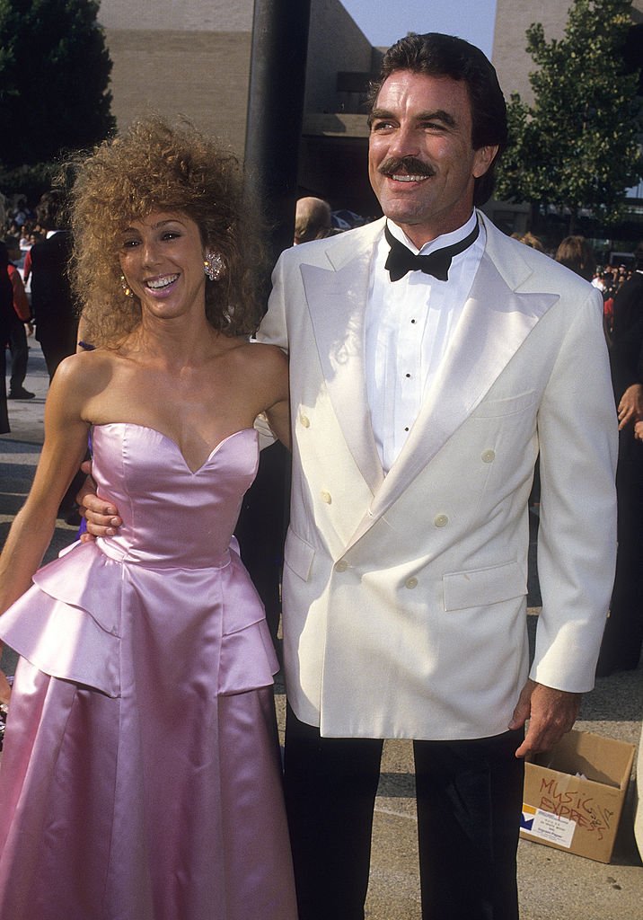 Film producer Tom Selleck and wife Jillie Mack attend the 39th Annual Primetime Emmy Awards on September 20, 1987 at the Pasadena Civic Auditorium in Pasadena, California | Photo: Getty Images