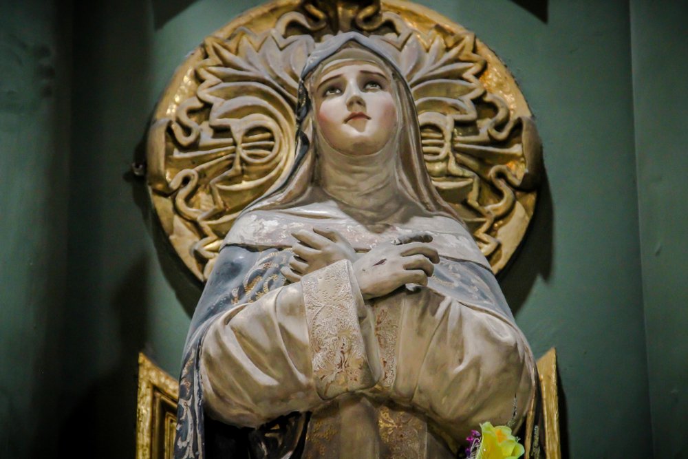 Imagen de Santa Rosa de Lima, ubicada en el Convento e Iglesia de Santo Domingo.| Fuente: Shutterstock Imagen de Santa Rosa de Lima, ubicada en el Convento e Iglesia de Santo Domingo.| Fuente: Shutterstock