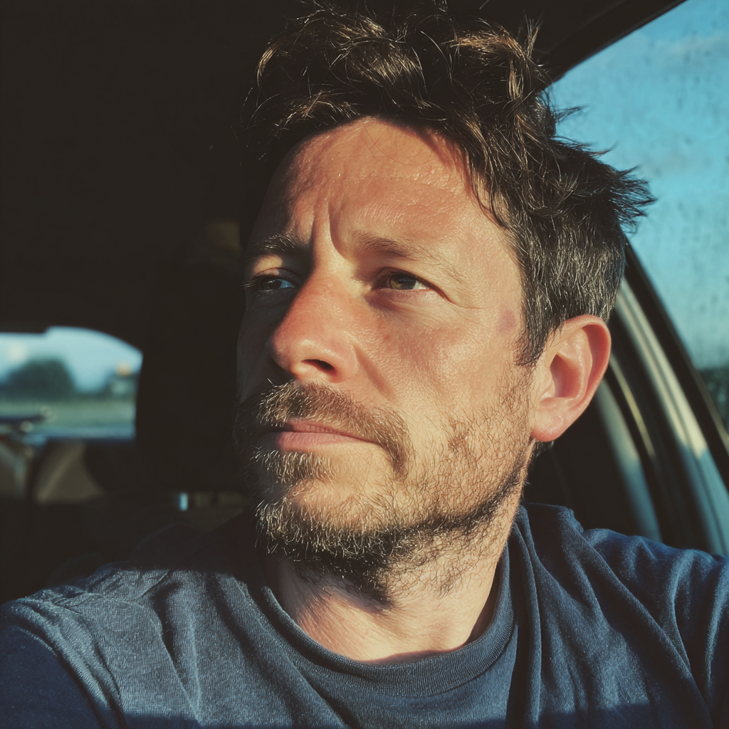 A man driving a car | Source: Midjourney