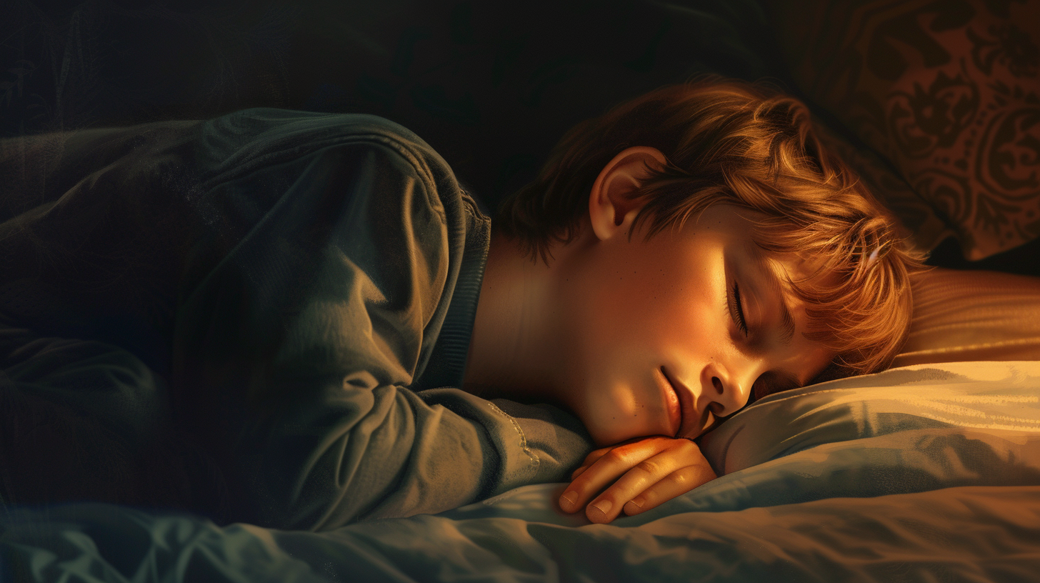 A sleeping little boy | Source: Midjourney