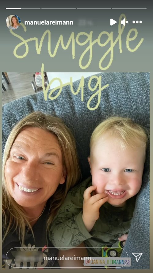 Manuela Reimann genießt die Zeit mit Enkel Charlie in Oregon. | Quelle: Instagram.com/manuelareimann