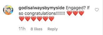 A fans' comment from Simone Biles's post. | Photo: instagram.com/simonebiles