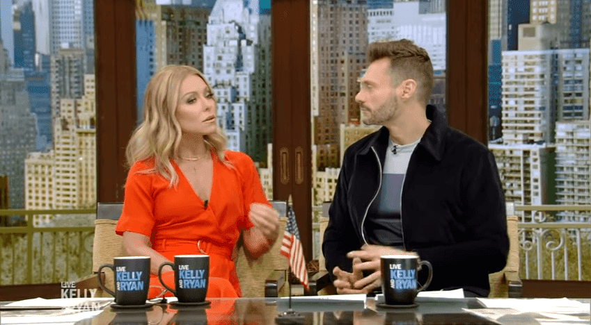 Kelly Ripa sharing her memories of Luke Perry with Ryan Seacrest on "Live With Kelly and Ryan" | "Live With Kelly and Ryan"