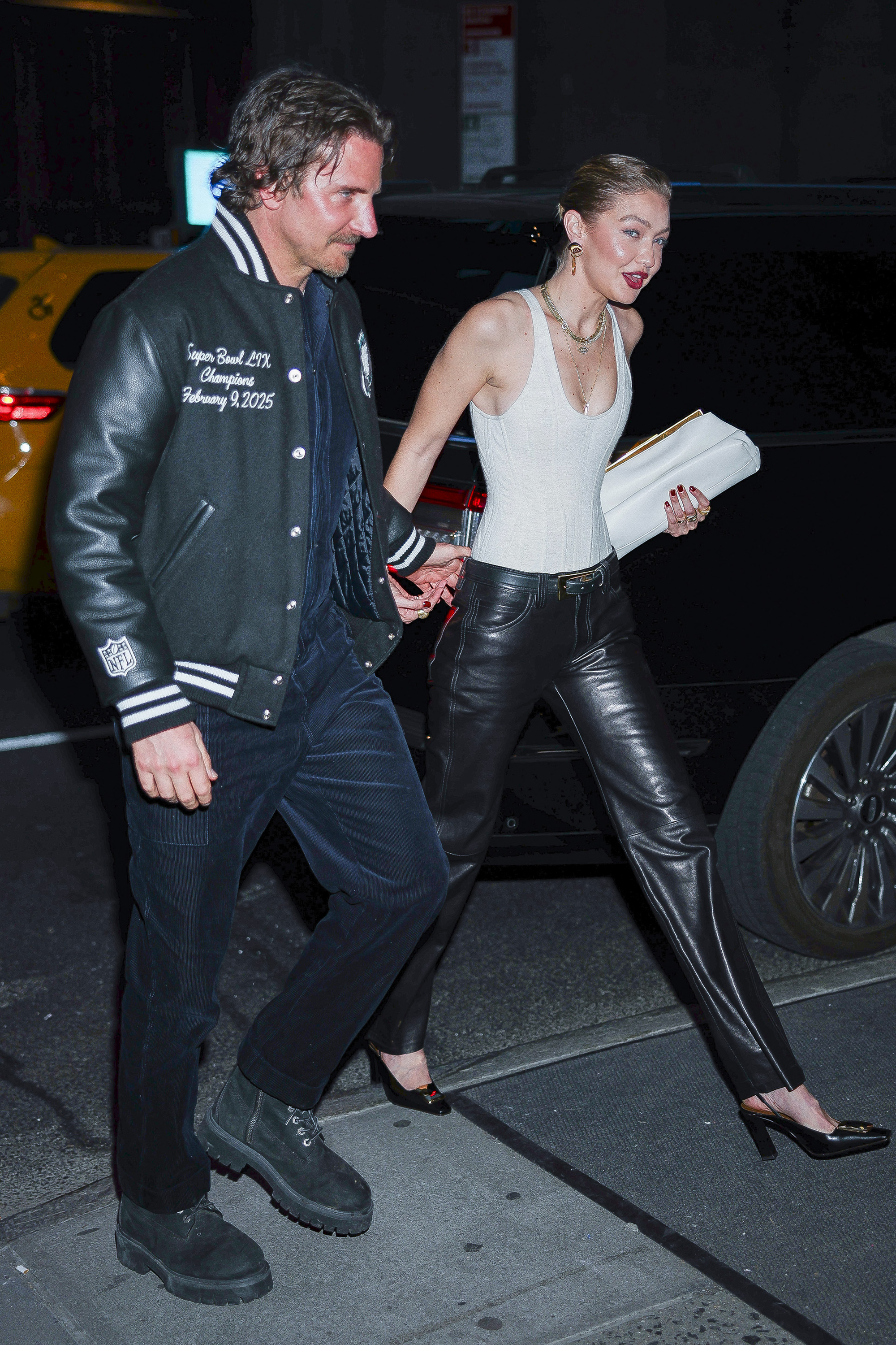 Bradley Cooper and Gigi Hadid spotted attending her 30th Birthday at Le Chalet on April 25, 2025, in New York. | Source: Getty Images