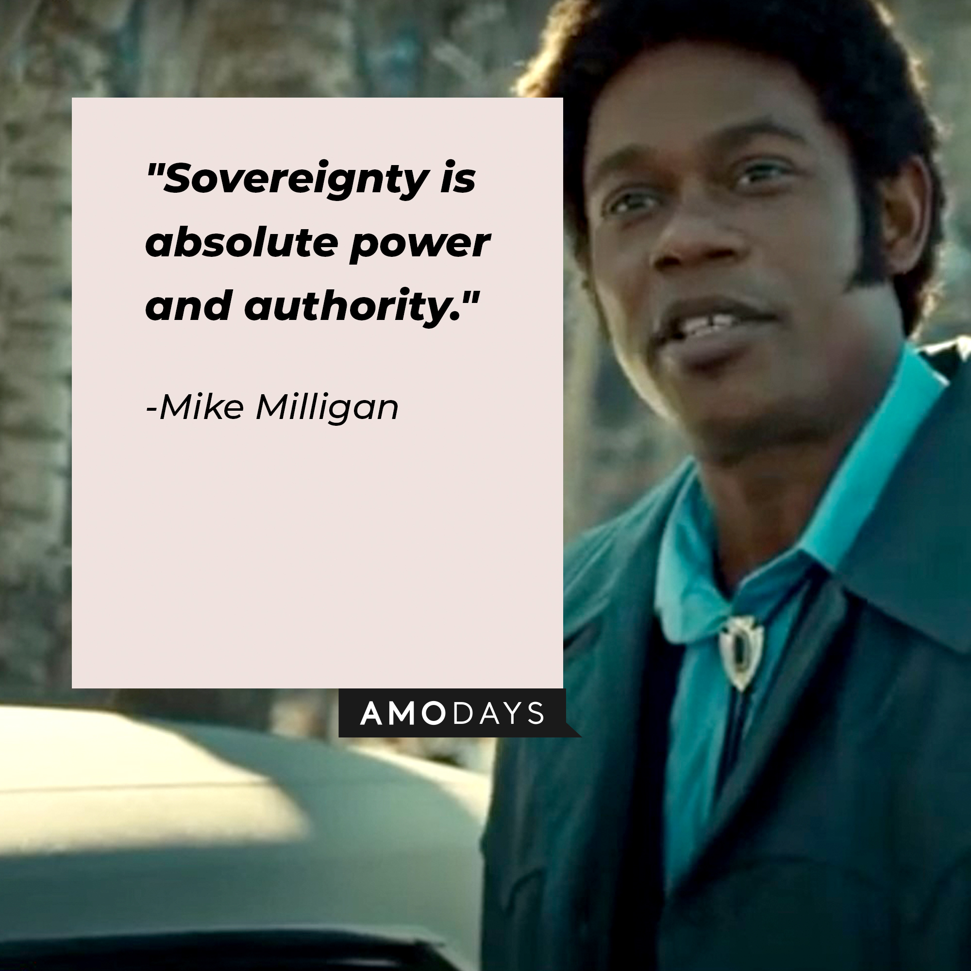 Mike Milligan with his quote: “Sovereignty is absolute power and authority.” |Source:   youtube.com/Netflix