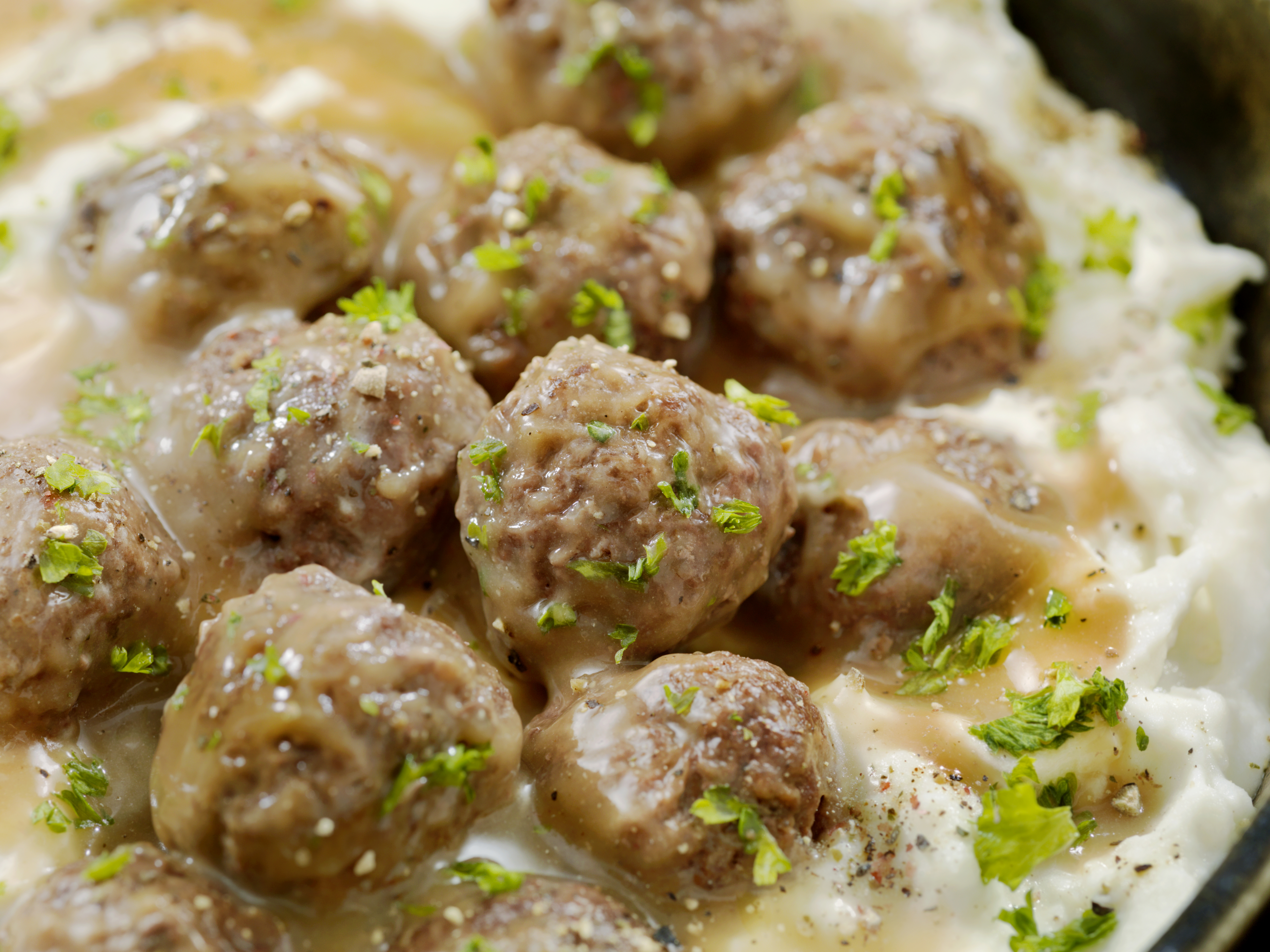 Swedish meatballs with mashed potatoes | Source: Getty Images