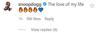 Snoop Dogg commnted on a video on his wife Shante Broadus dancing to a reagage song after a workout | Source: Instagram.com/bosslady_ent