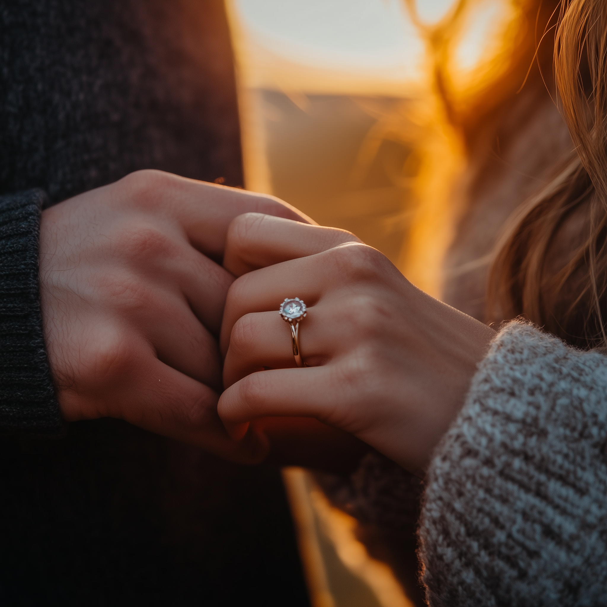 A woman with a ring on her finger | Source: Midjourney