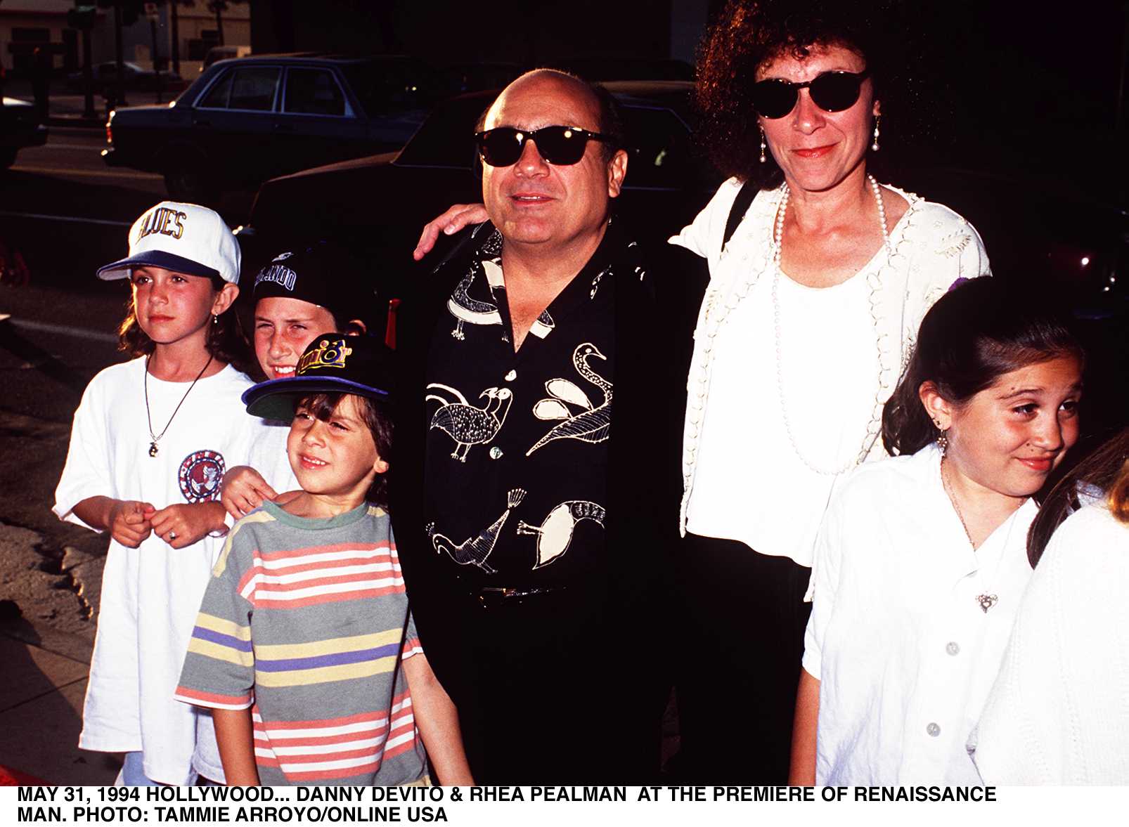Danny Devito, wife Rhea Pearlman And Children At A Film Premiere | Source: Getty Images