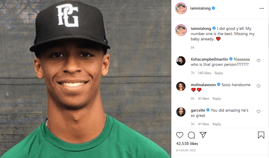 Nia Long shares a picture of her son,  Massai Zhivago Dorsey on Instagram | Photo: Instagram/iamnialong