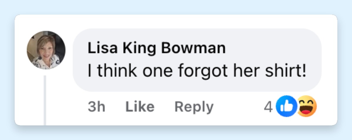 Netizens had many opinions about Malia and Sasha Obama's appearance at the event. Here's a screenshot of a comment shared on June 18, 2026 | Source: Facebook/Page Six