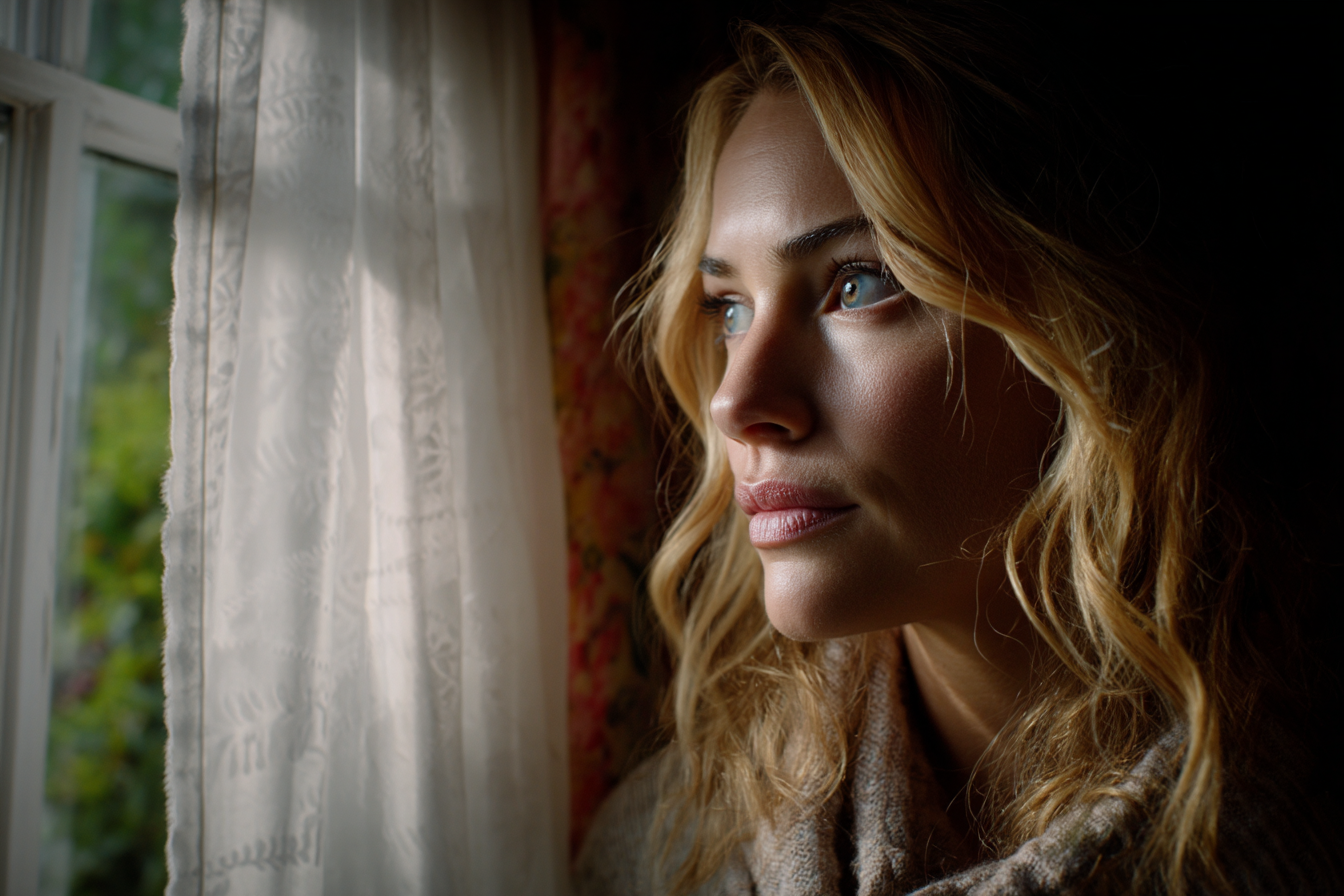 A woman looking out the window | Source: Midjourney