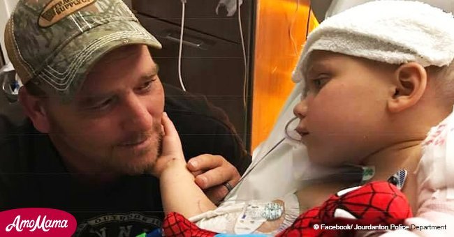 Fireman saved a 6-year-old boy from a massacre. He shows up at the hospital to bring him home