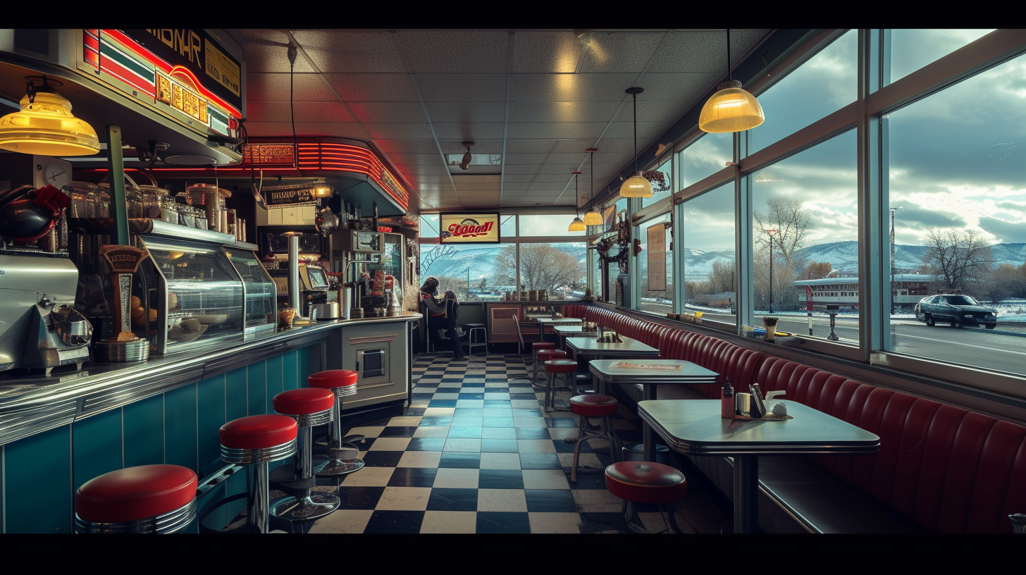 The interior of a diner | Source: Midjourney