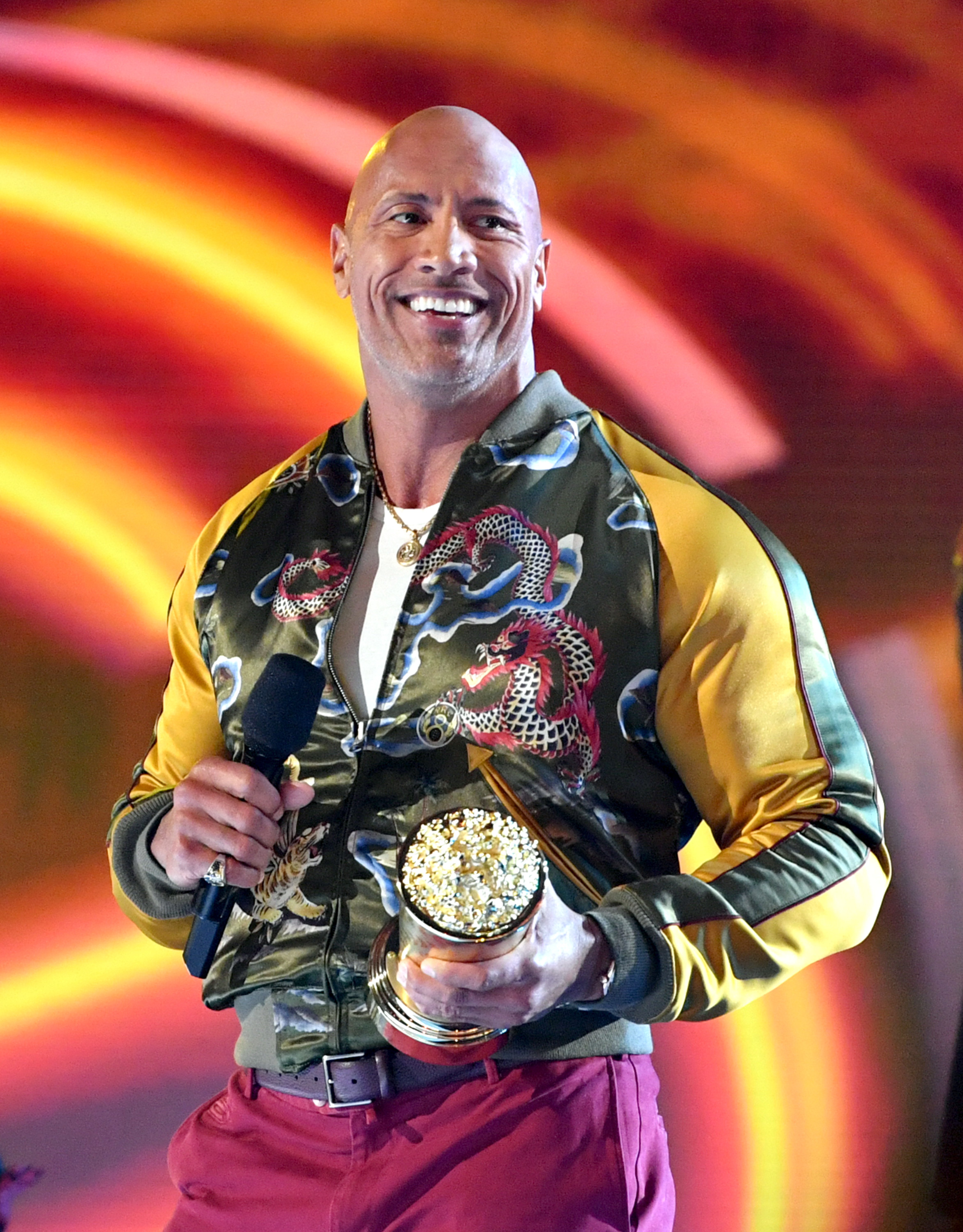 Dwayne Johnson attends the MTV Movie and TV Awards in Santa Monica, California on June 15, 2019 | Photo: Getty Images