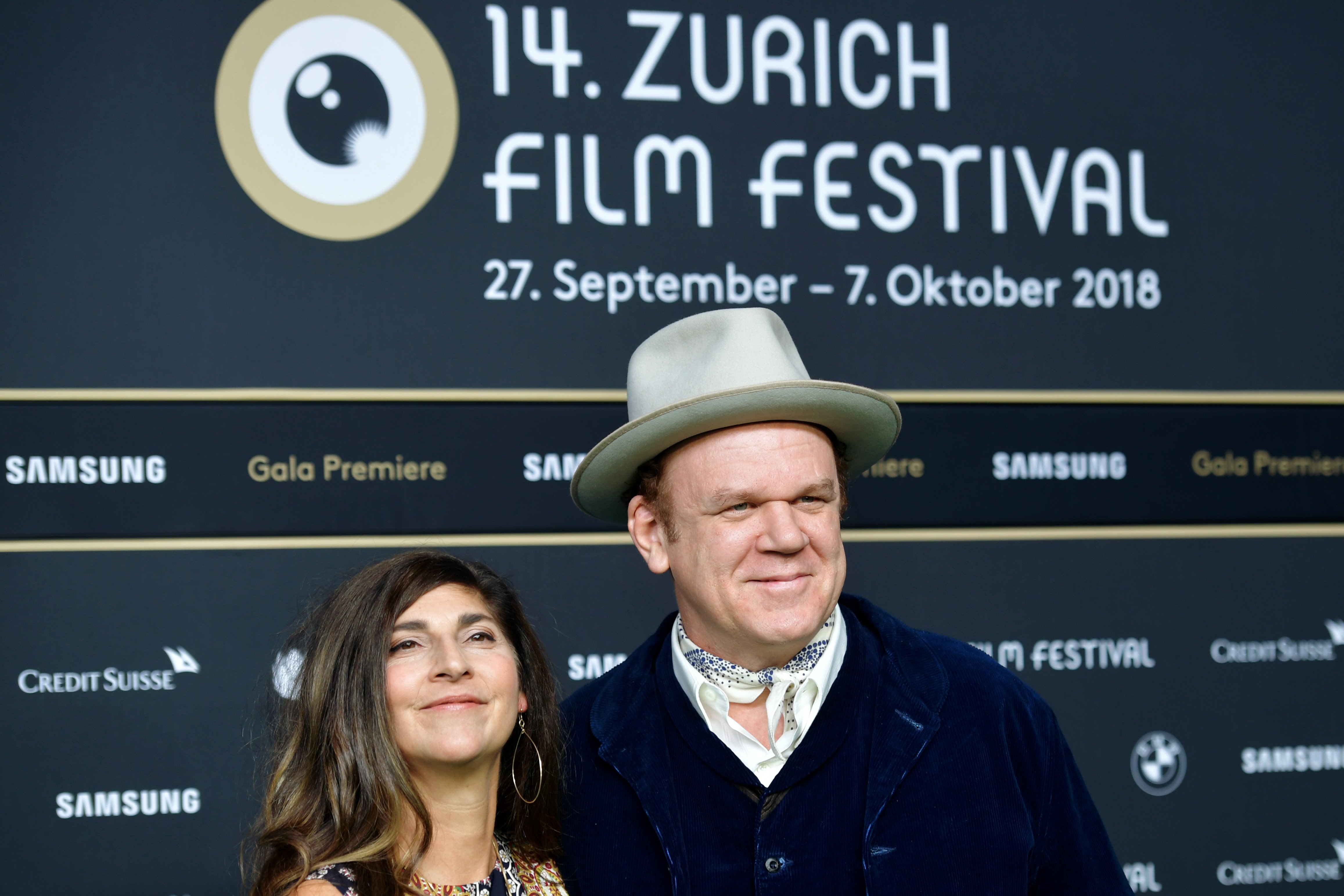 John C. Reilly and his wife Alison Dickey attend the 'The Sisters Brothers' premiere during the 14th Zurich Film Festival at Kino Corso on September 28, 2018 in Zurich, Switzerland. | Source: Getty Images