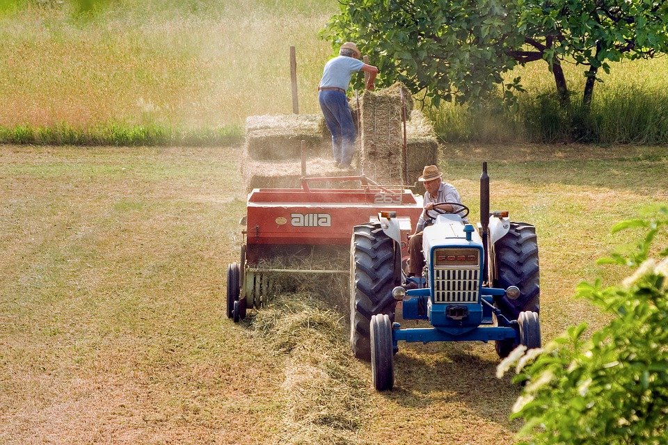 Granjeros en un tractores. | Foto: Pixabay