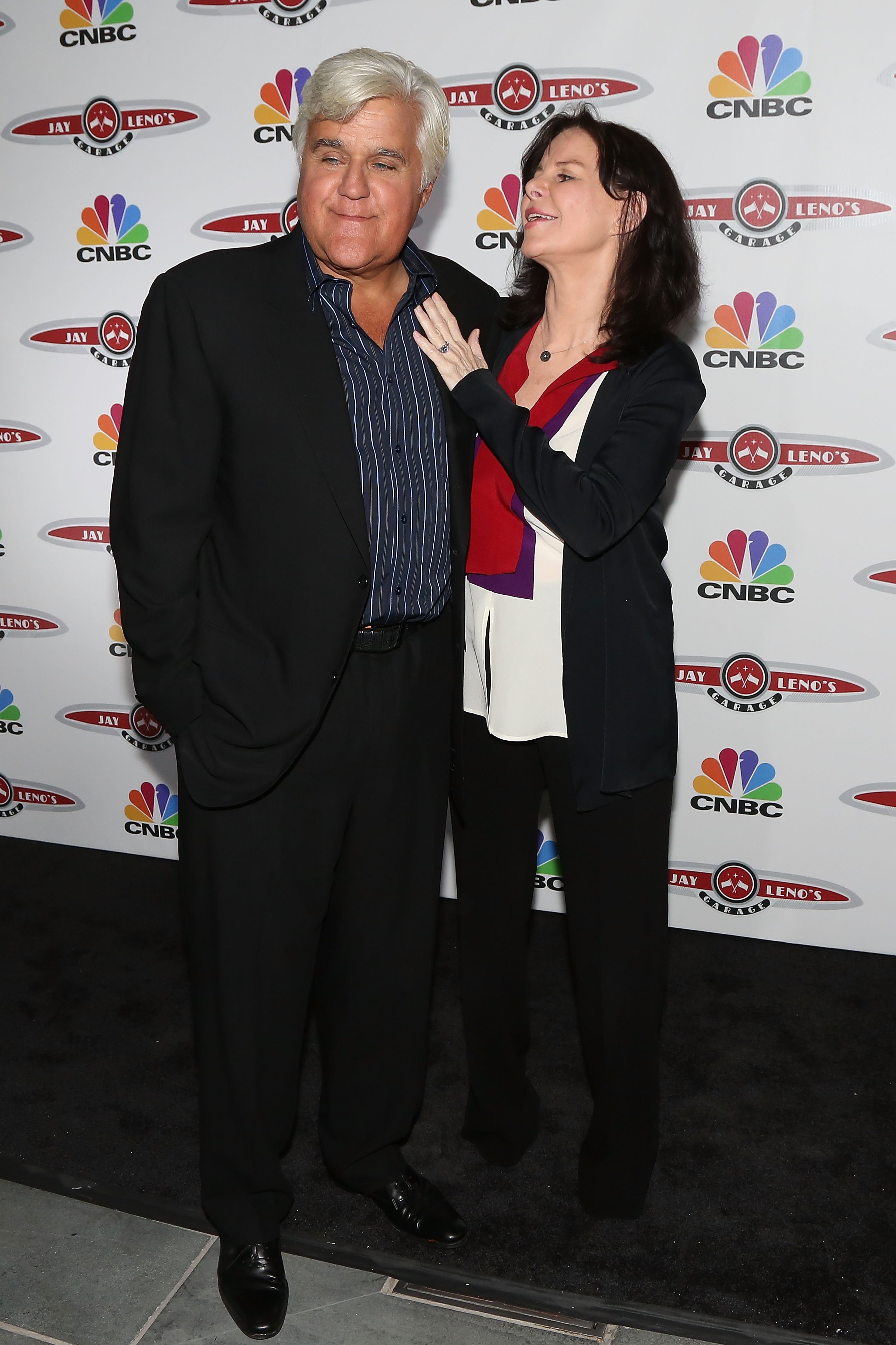 Jay and Mavis Leno at the premiere of "Jay Leno's Garage" on October 7, 2015, in New York City | Source: Getty Images