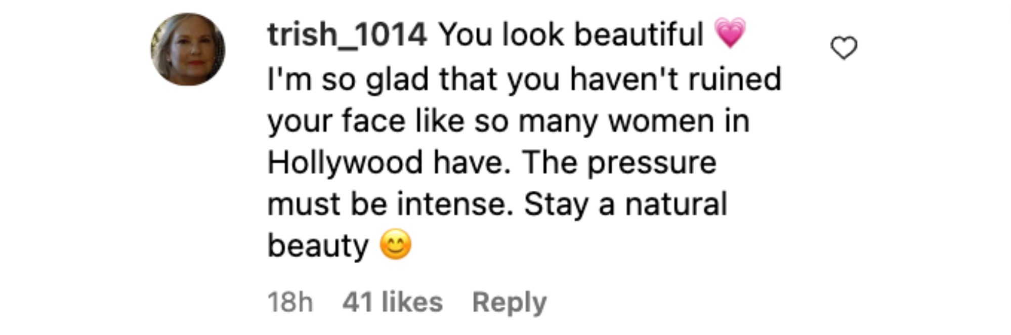A fan's comment on Michelle Pfeiffer's Instagram post on June 15, 2023 | Source: Instagram/michellepfeifferofficial